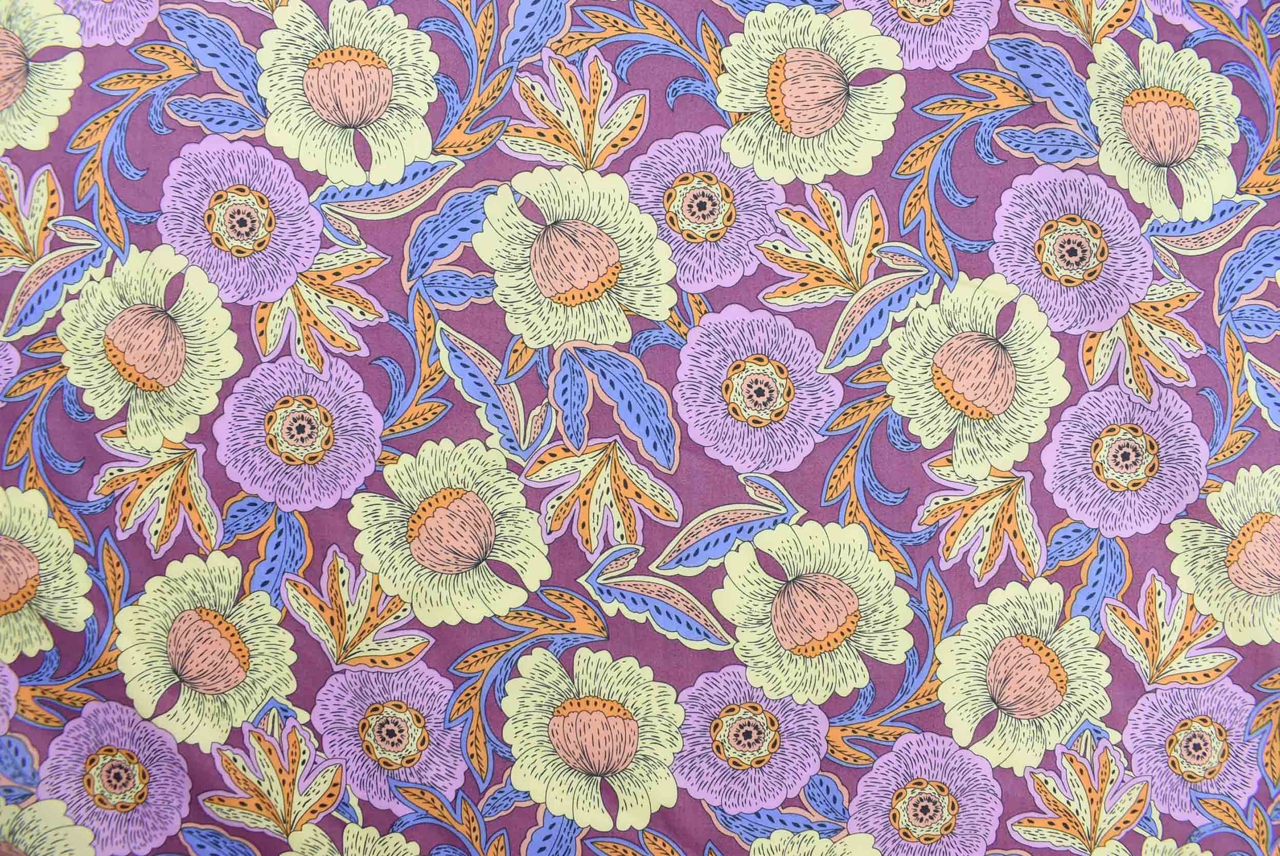 storrs london dress fabric hippolyta purple