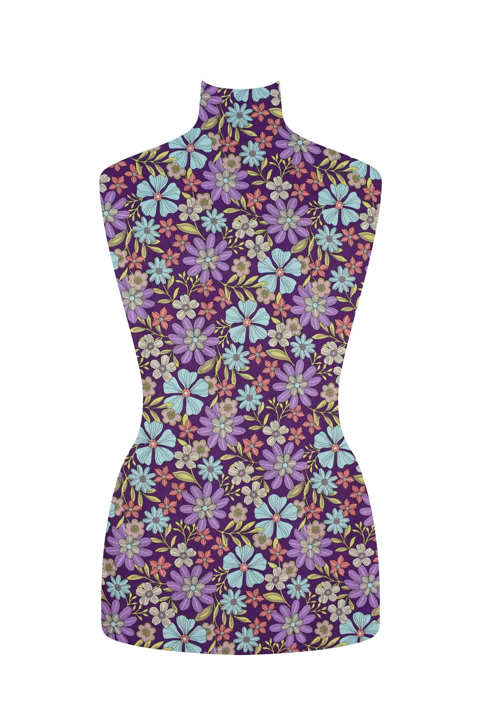 storrs london dress fabric penrose purple