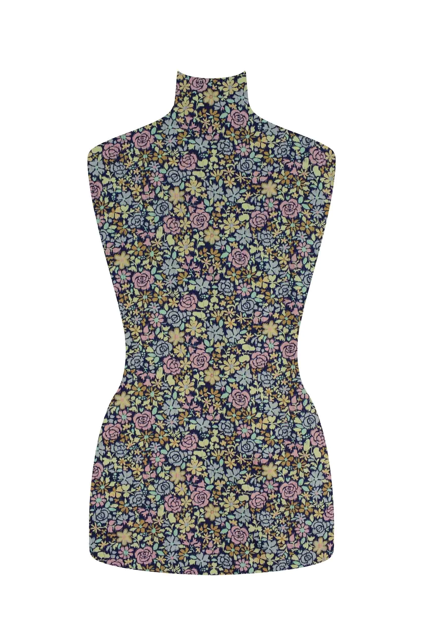 storrs london dress fabric margaret navy
