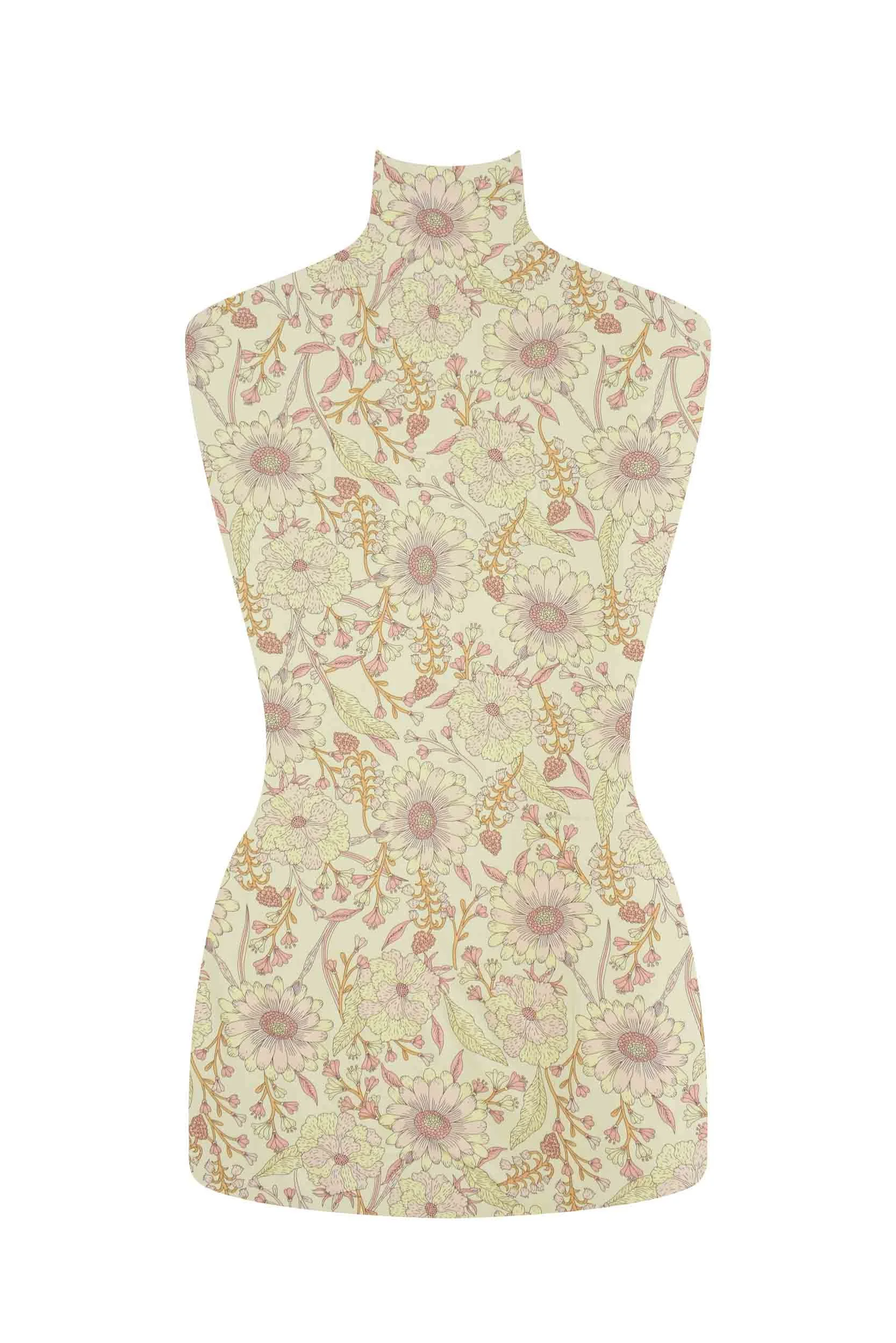 storrs london dress fabric tregenna peach