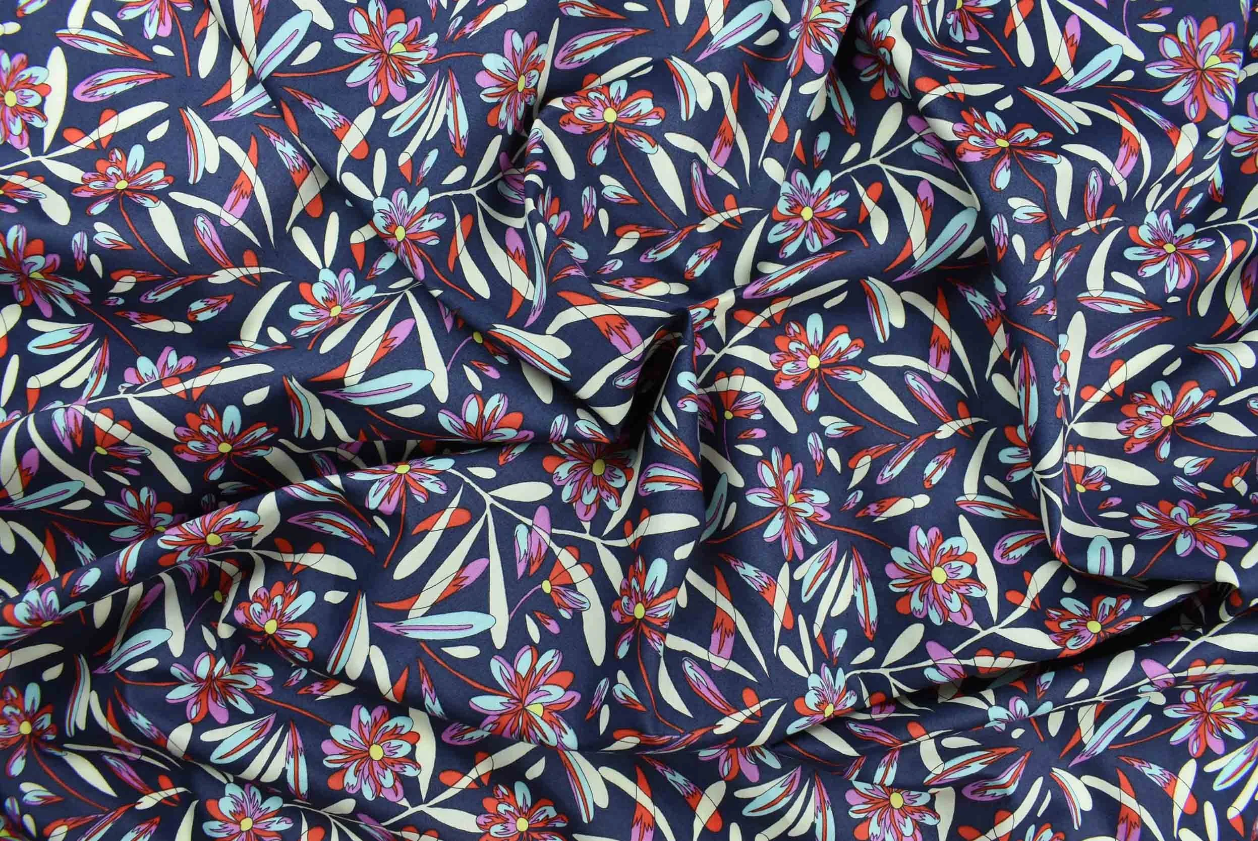 storrs london dress fabric gilpin navy multi