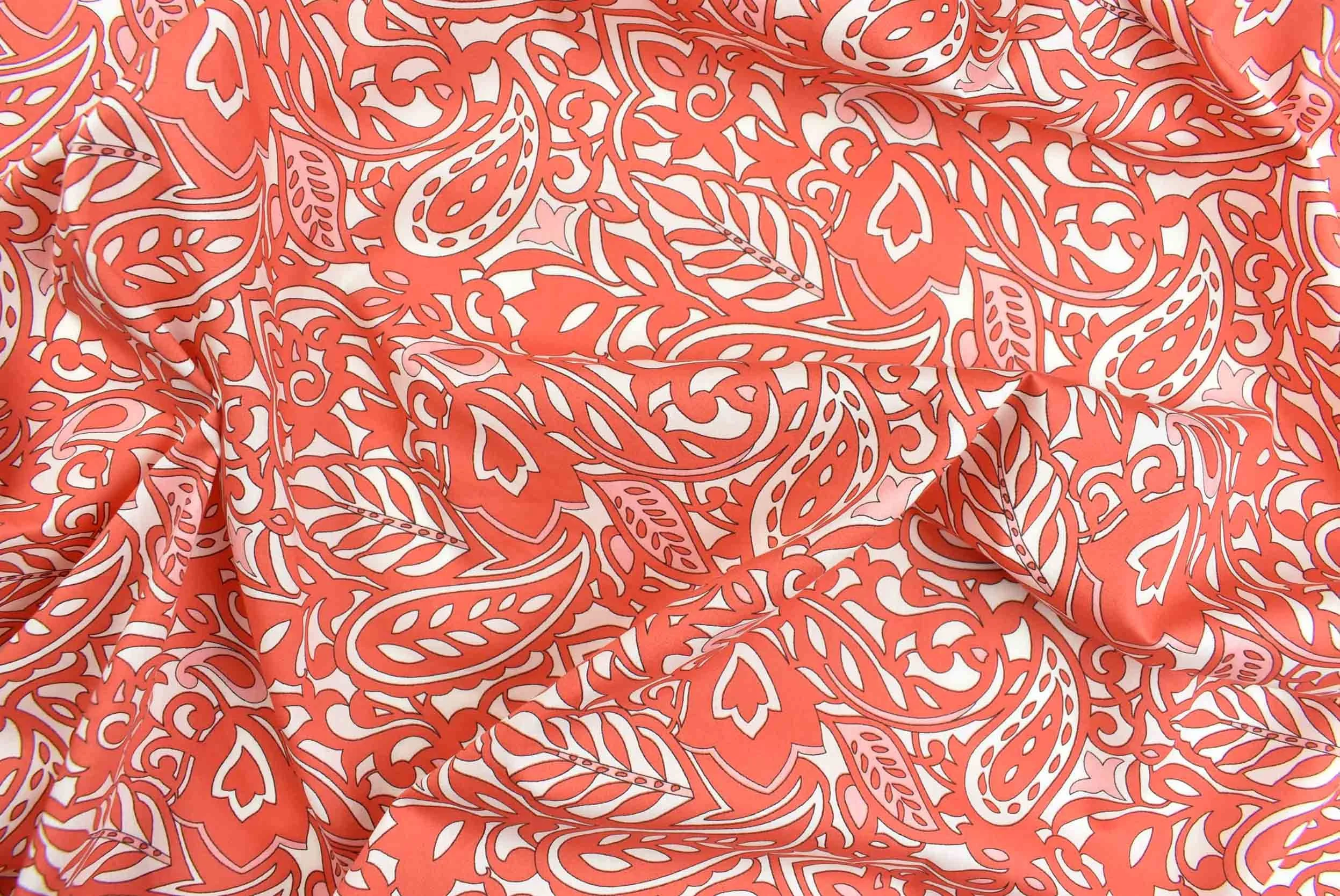 barra orange dress fabric storrs london