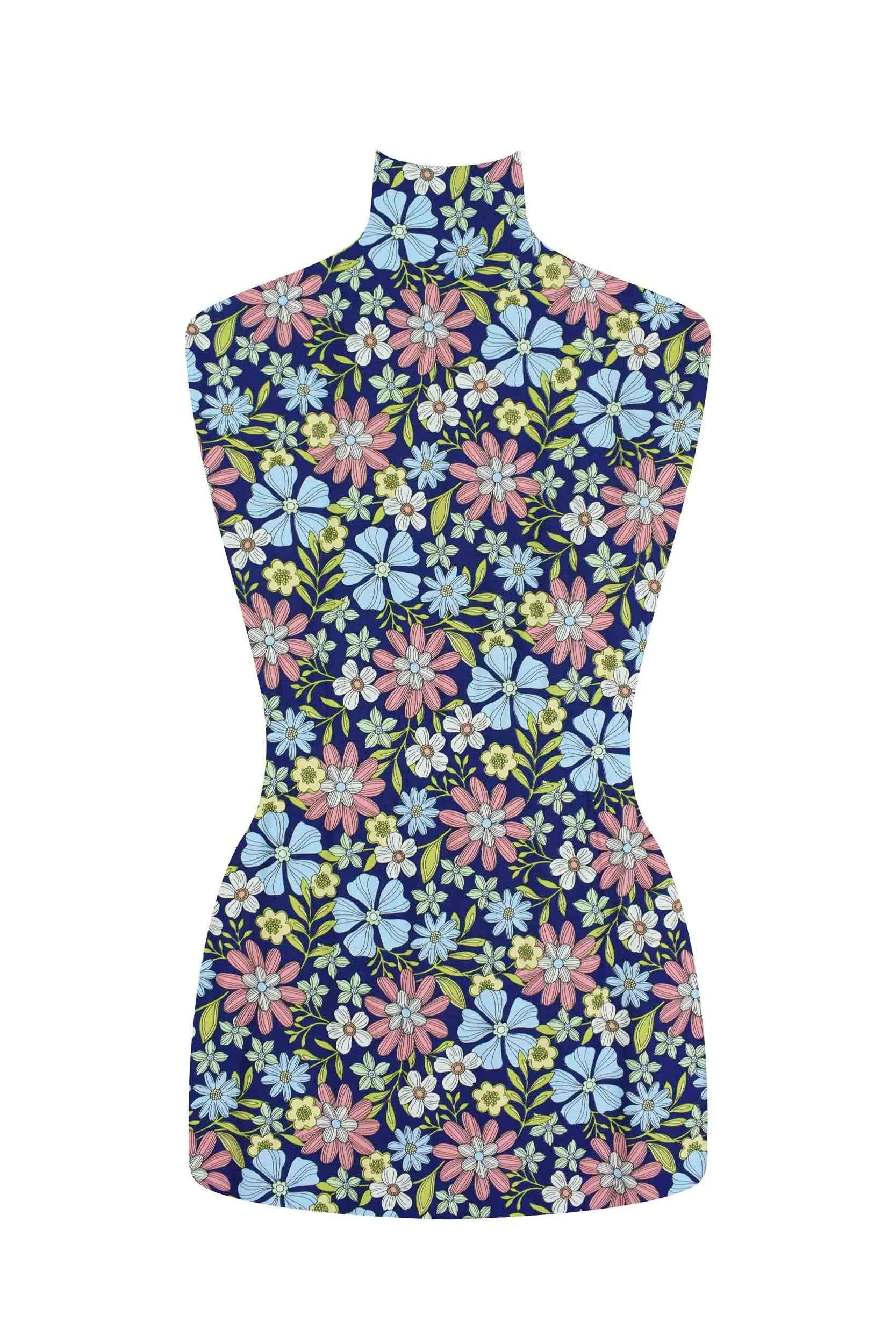 storrs london dress fabric penrose navy