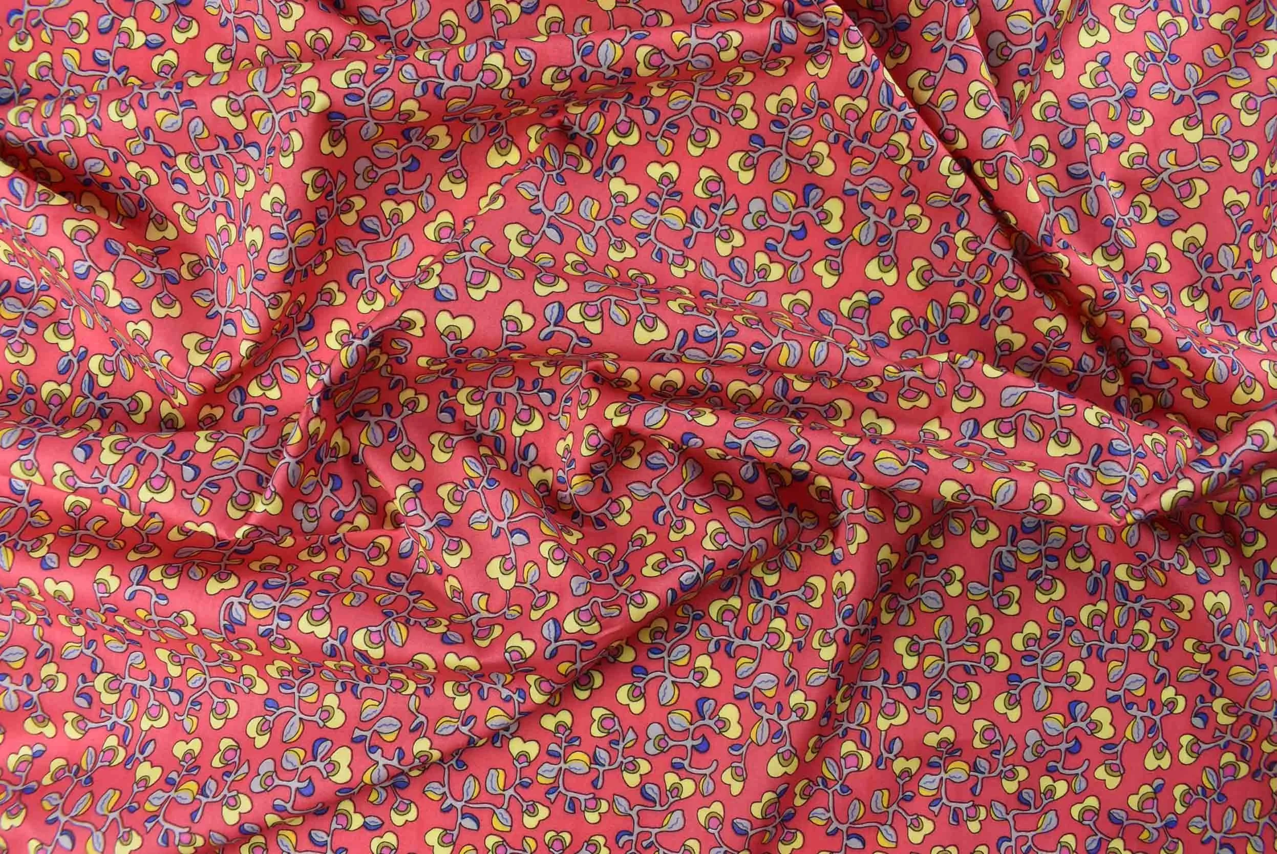 cecelia coral dress fabric storrs london