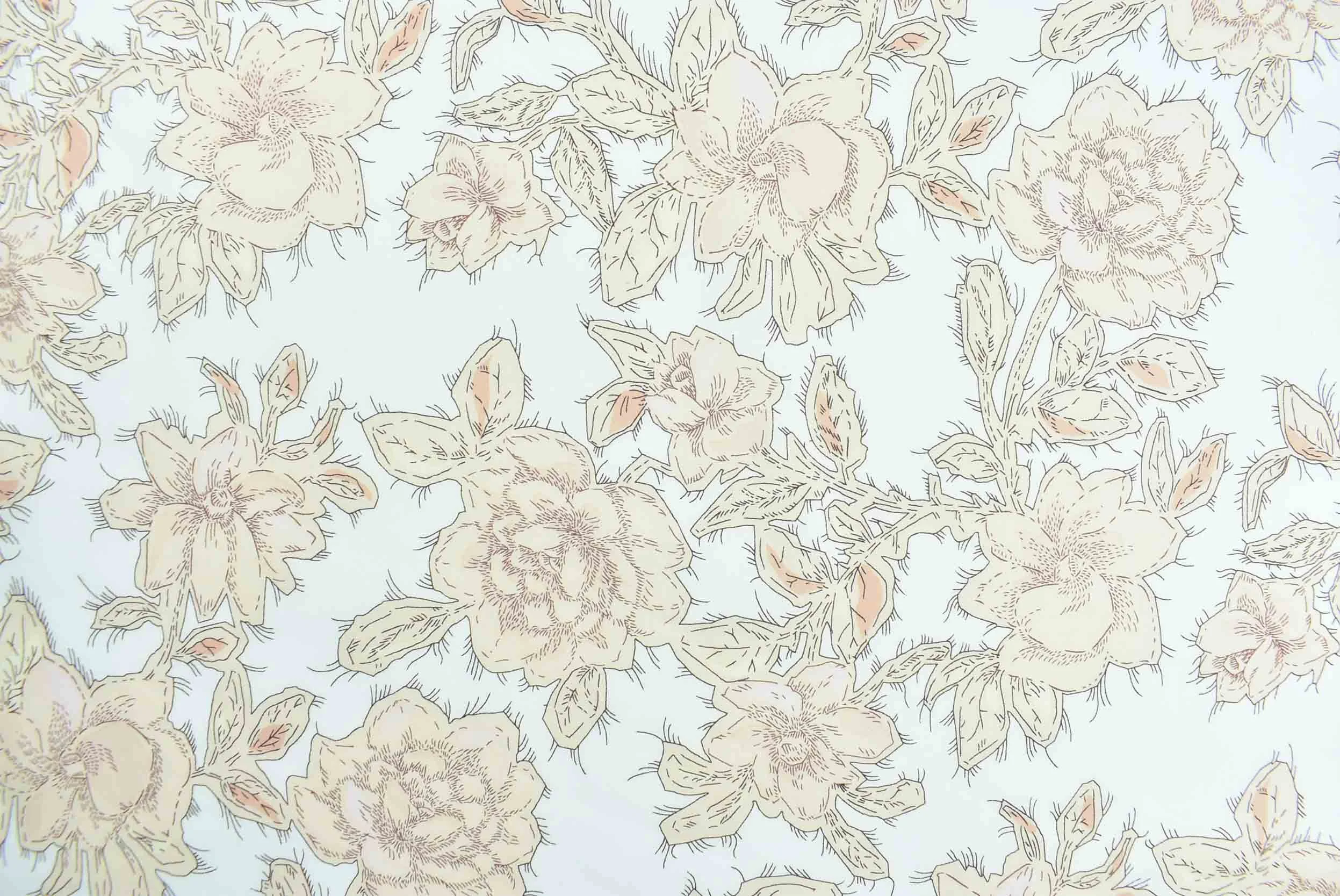 linthwaite peach storrs london dress fabric