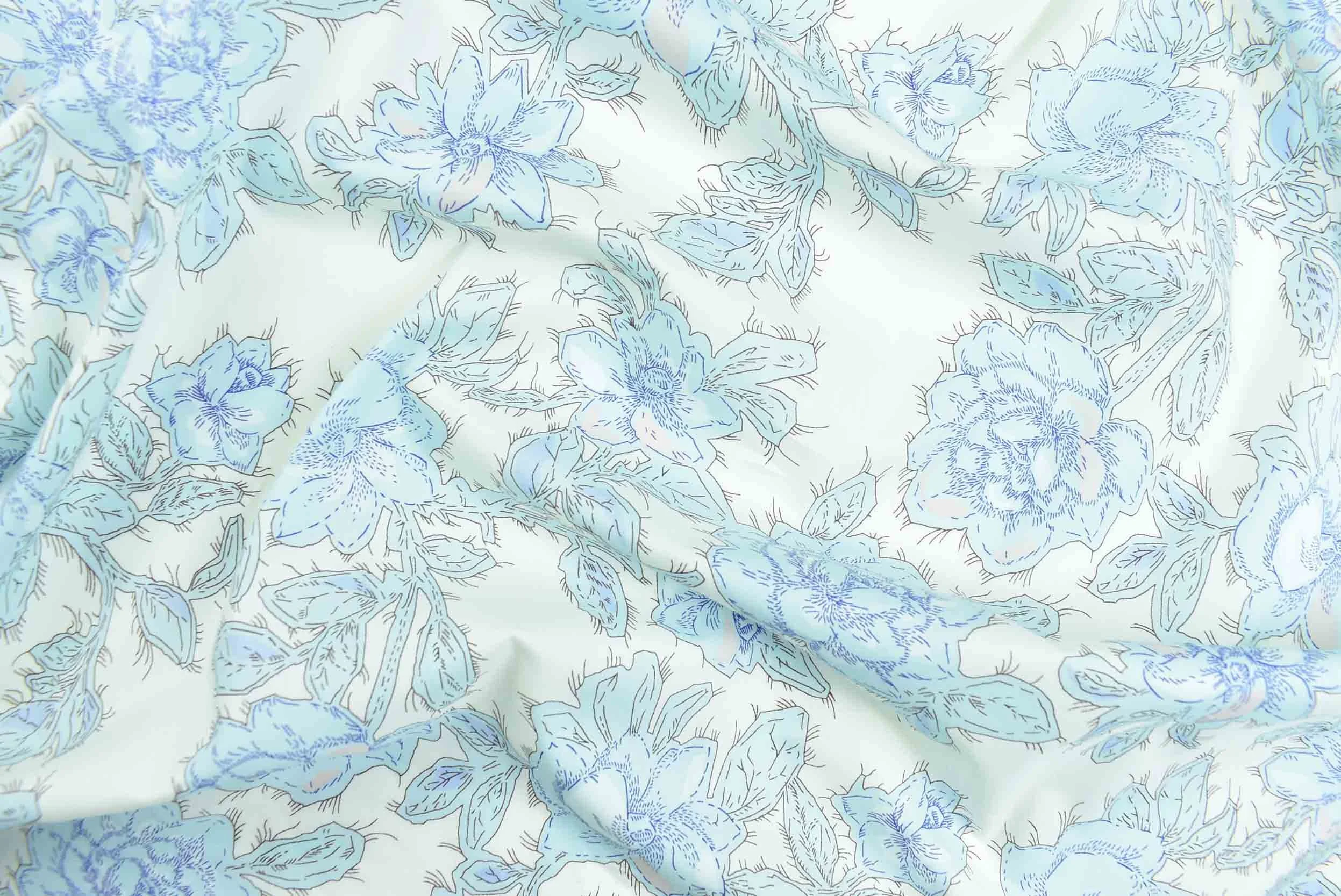 linthwaite blue storrs london dress fabric