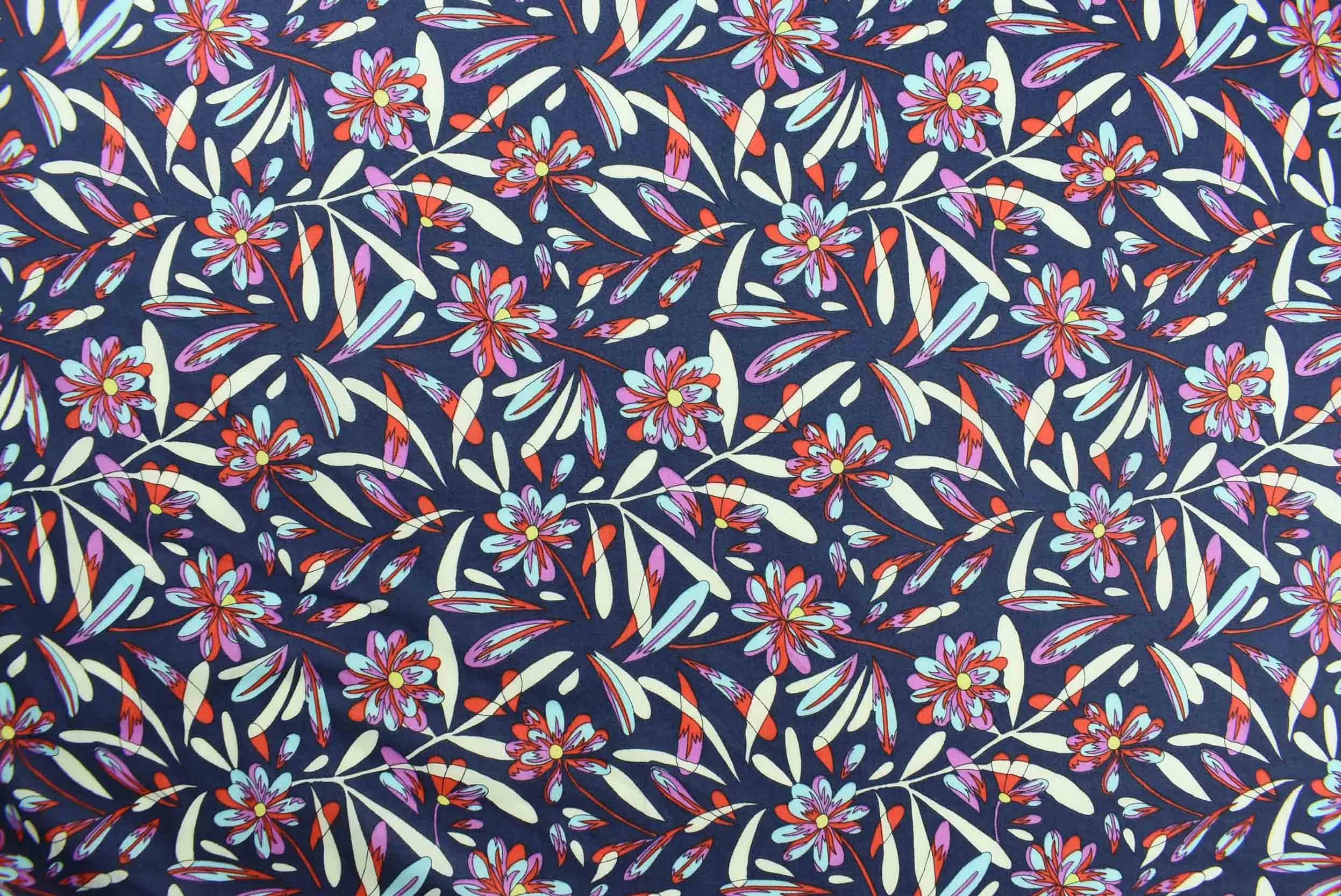 storrs london dress fabric gilpin navy multi