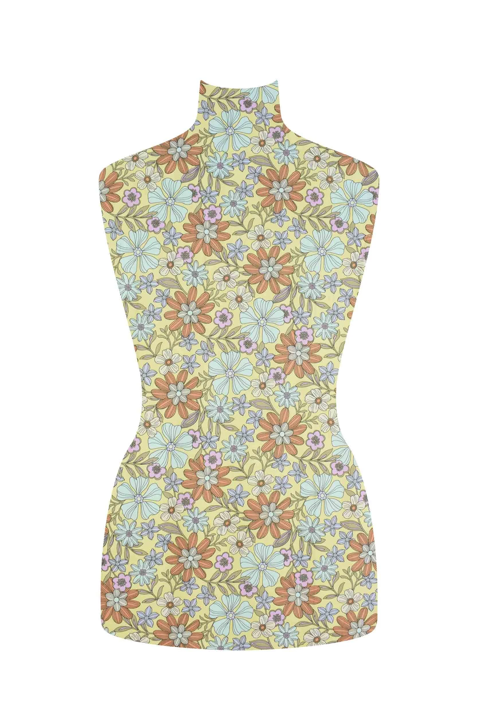 storrs london dress fabric penrose lemon