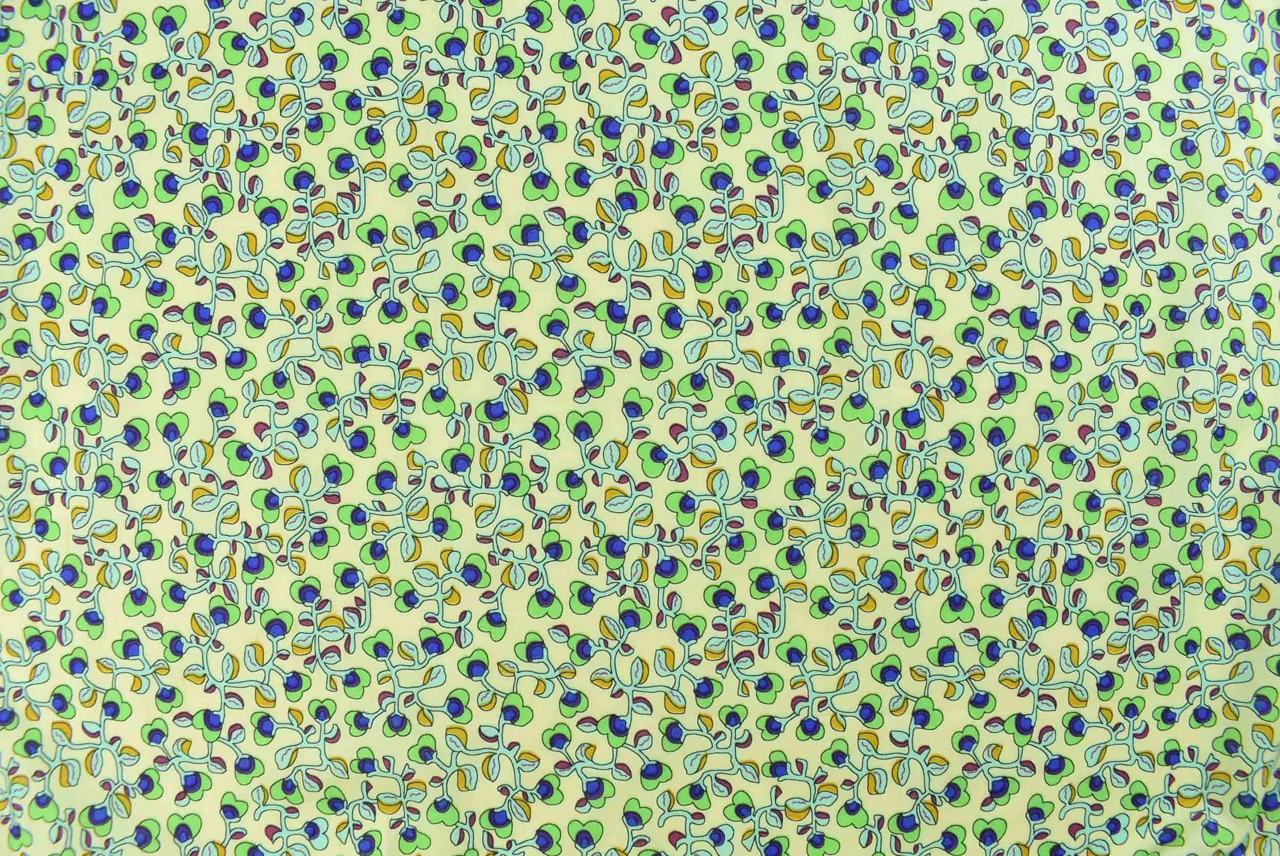 storrs london cecelia dress fabric lemon and blue