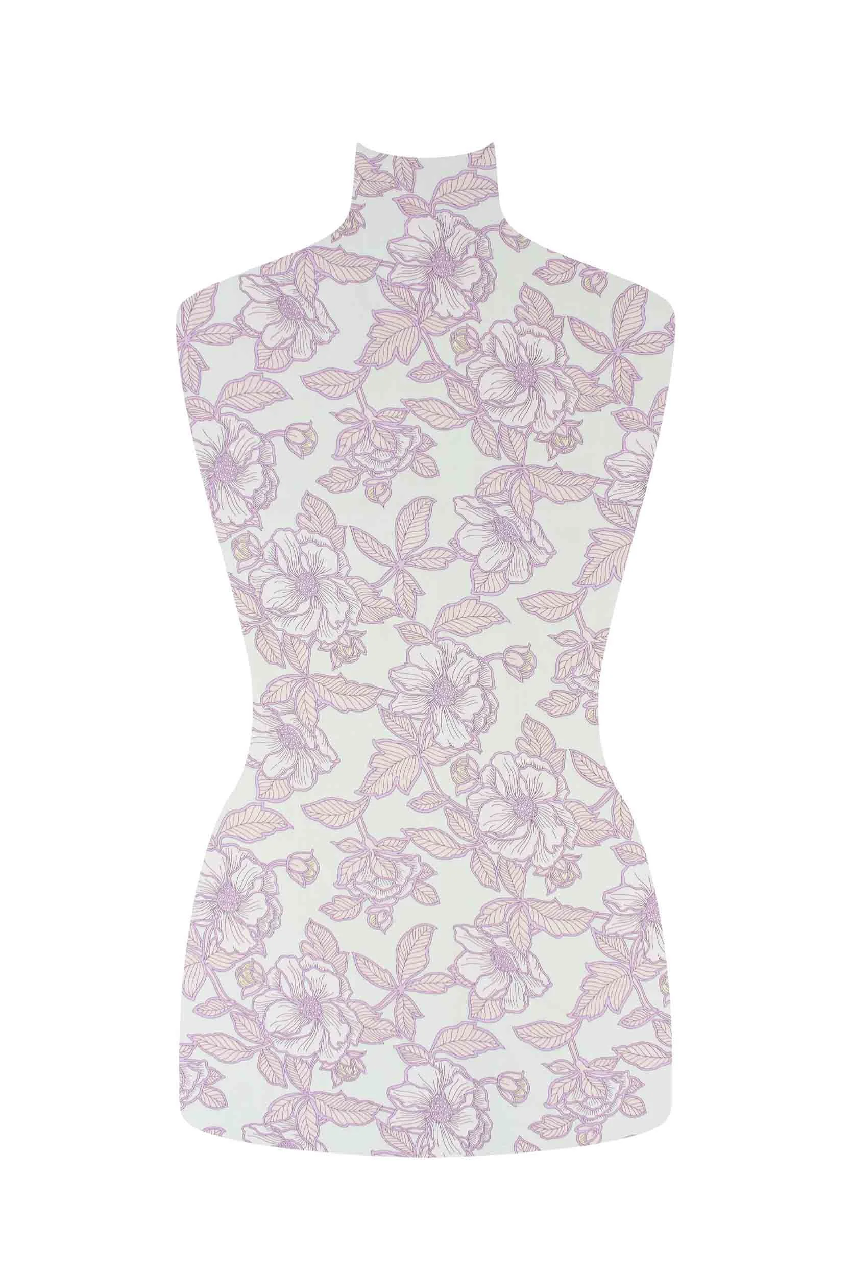 storrs london dress fabric bray pink
