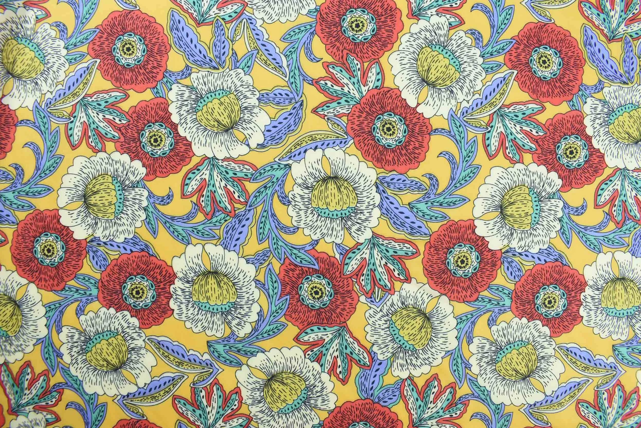 storrs london dress fabric hippolyta gold and red