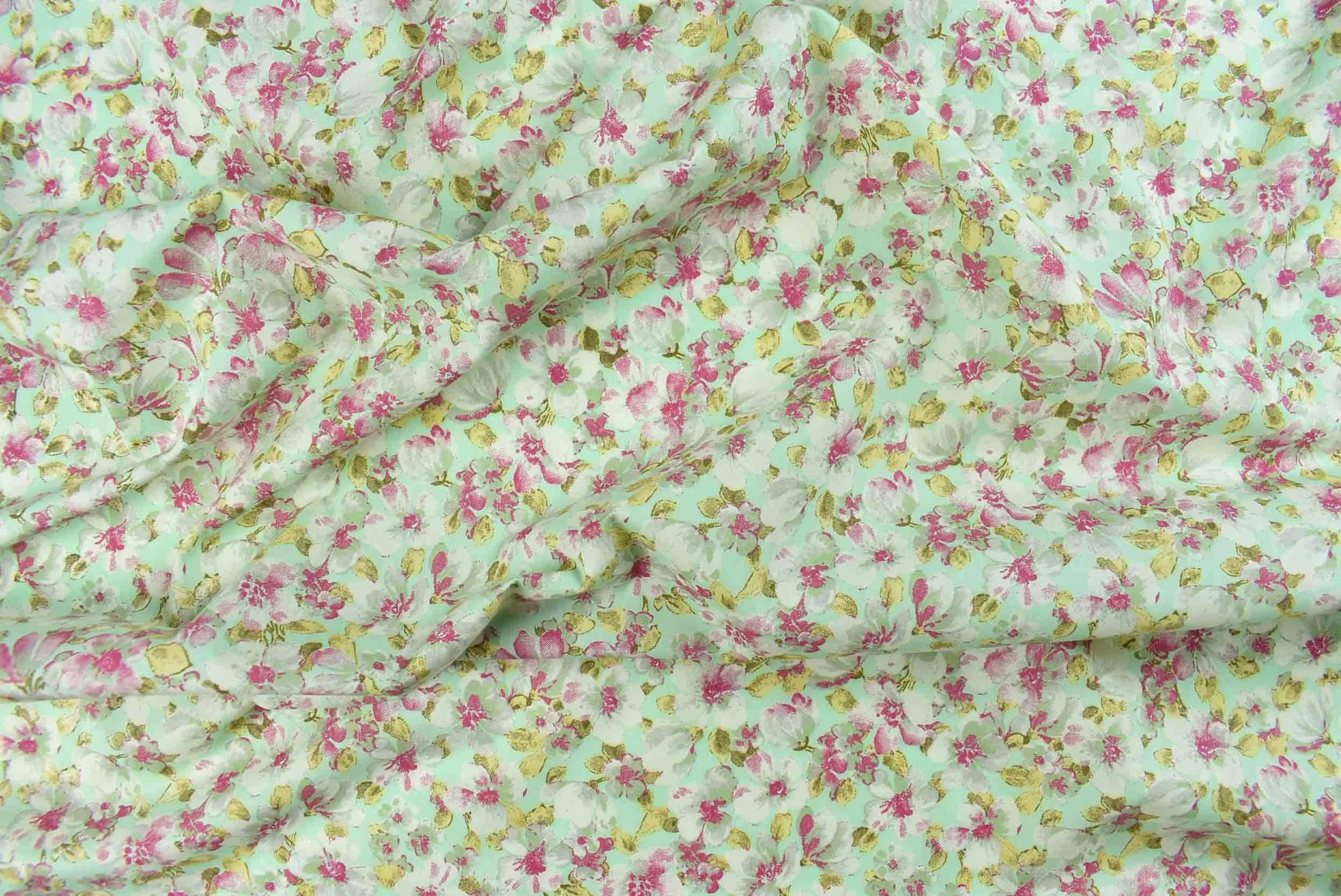 storrs london dress fabric mirabelle pink and aqua