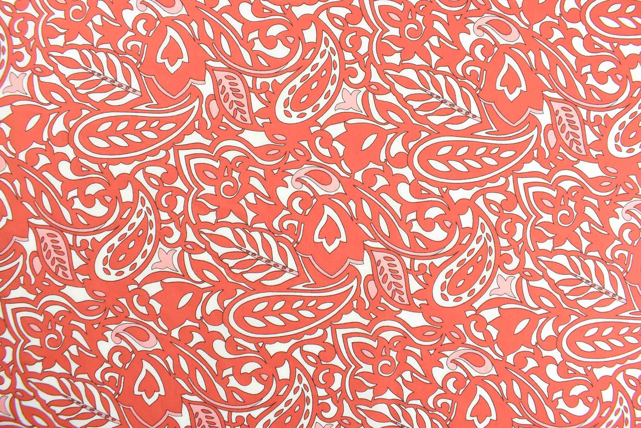 barra orange dress fabric storrs london
