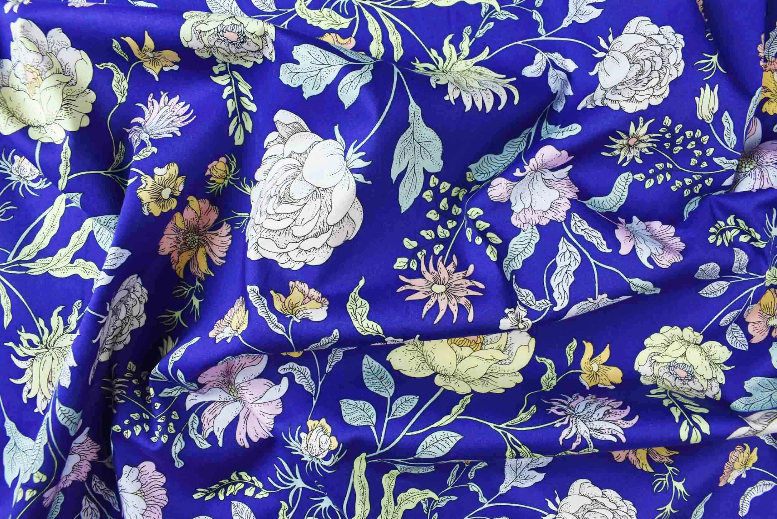 storrs london dress fabric richmond blue