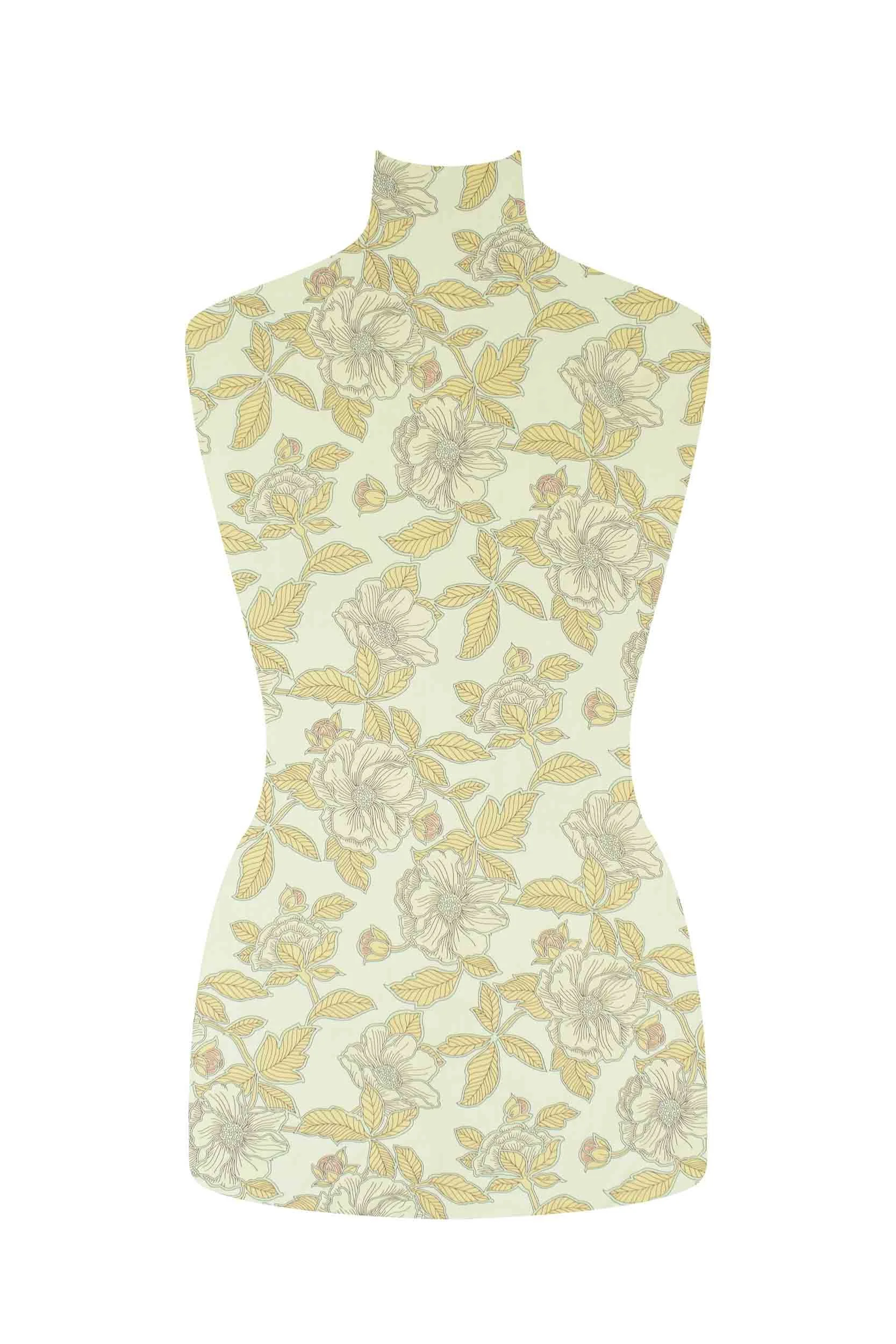 storrs london dress fabric bray cream