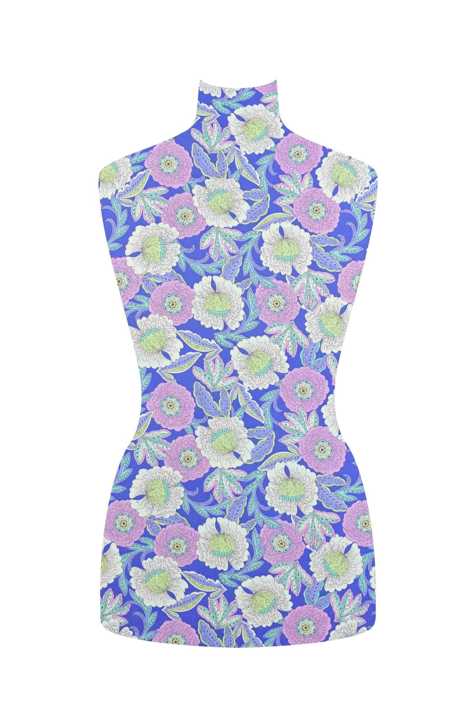 storrs london dress fabric hippolyta navy and pink