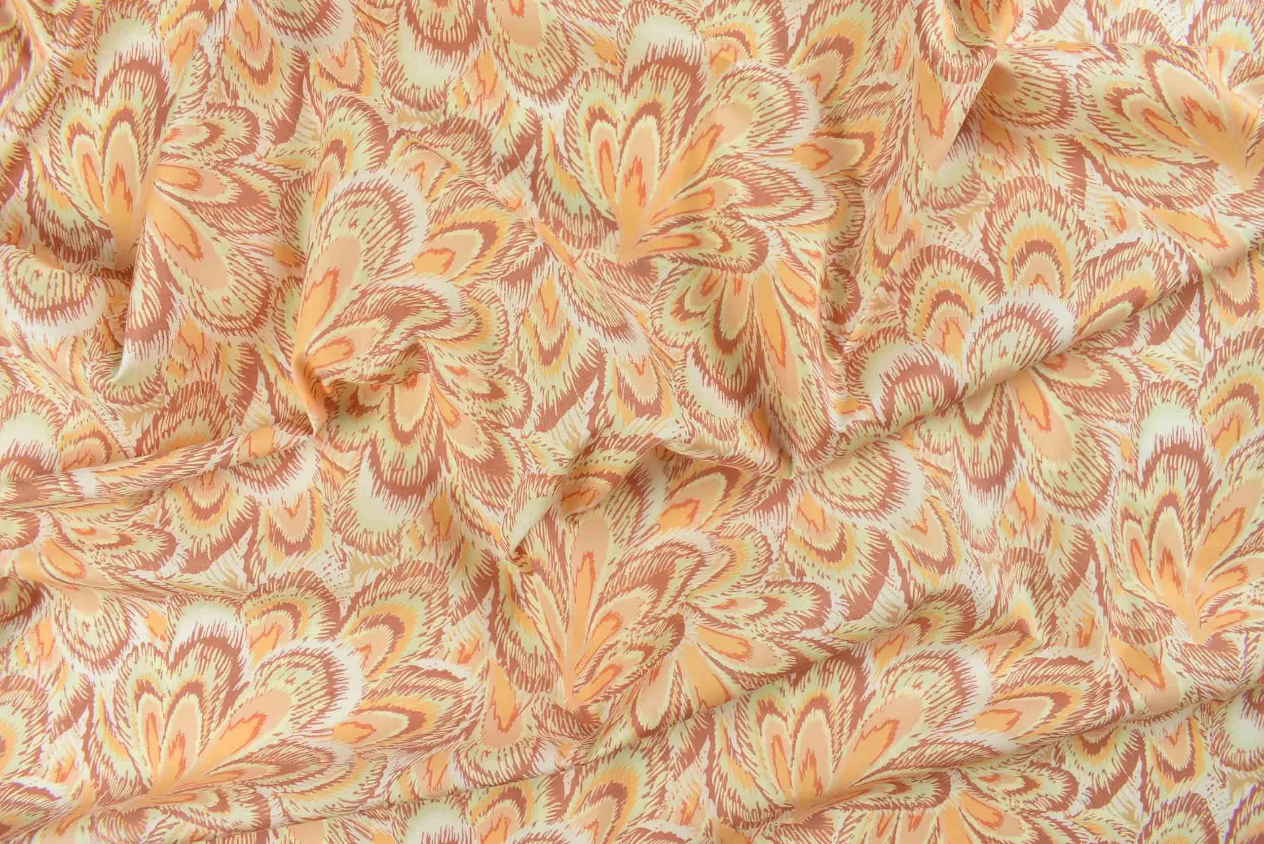 giulio storrs london orange dress fabric