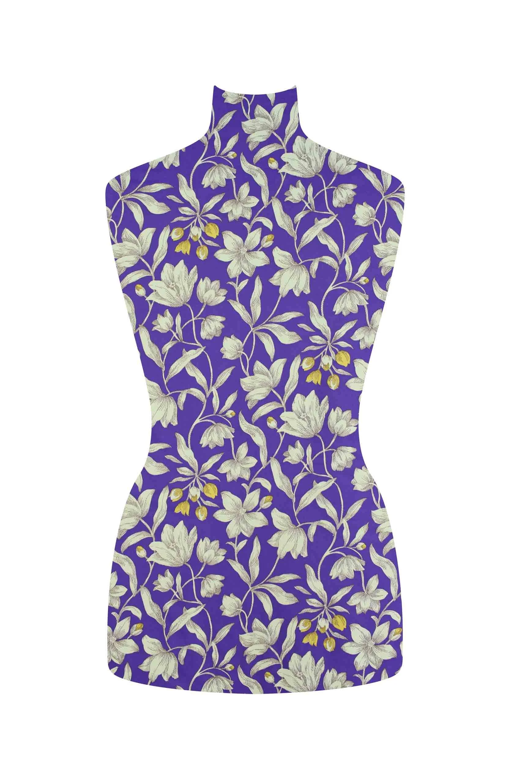 storrs london dress fabric wimpole purple