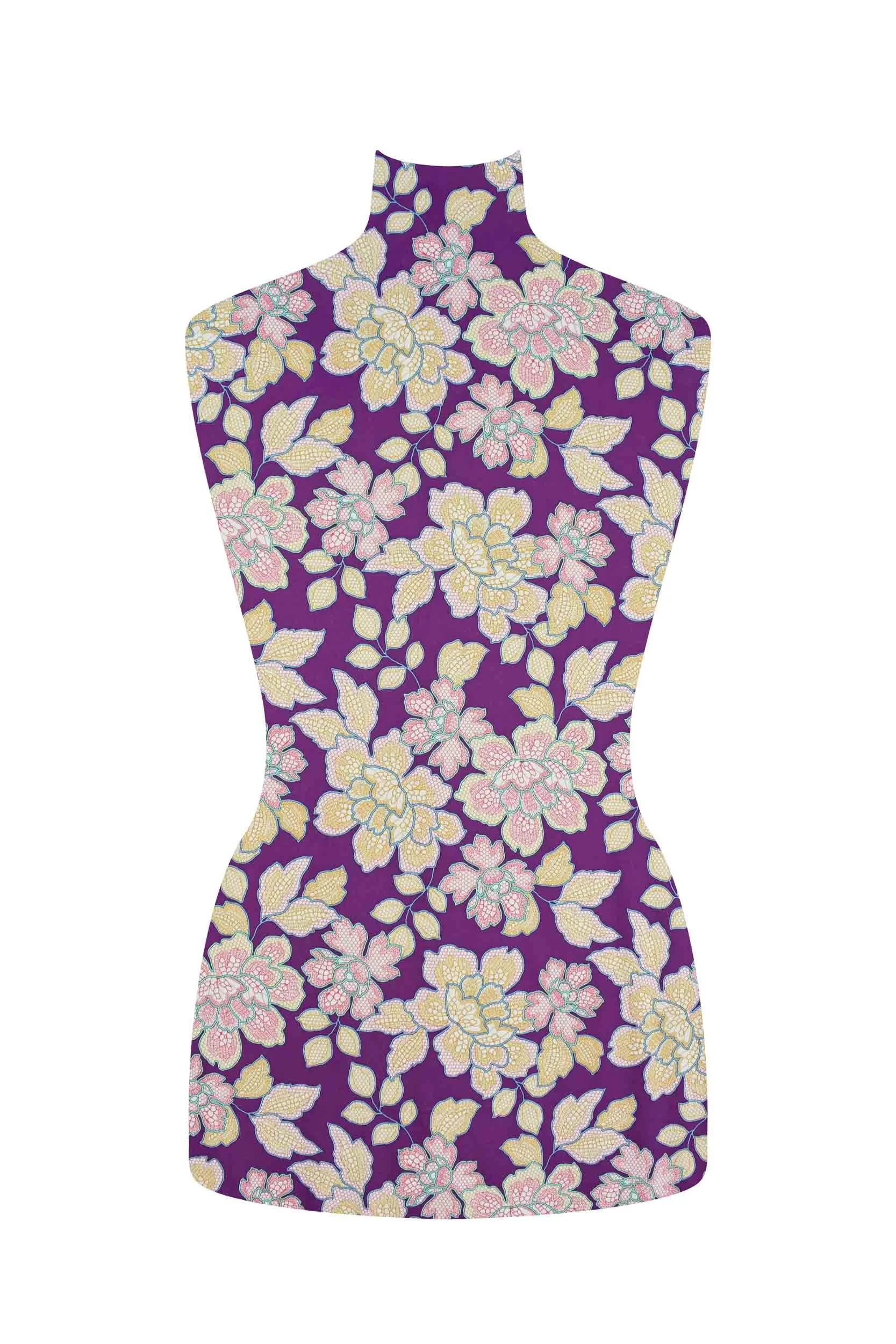 storrs london dress fabric chalfont magenta