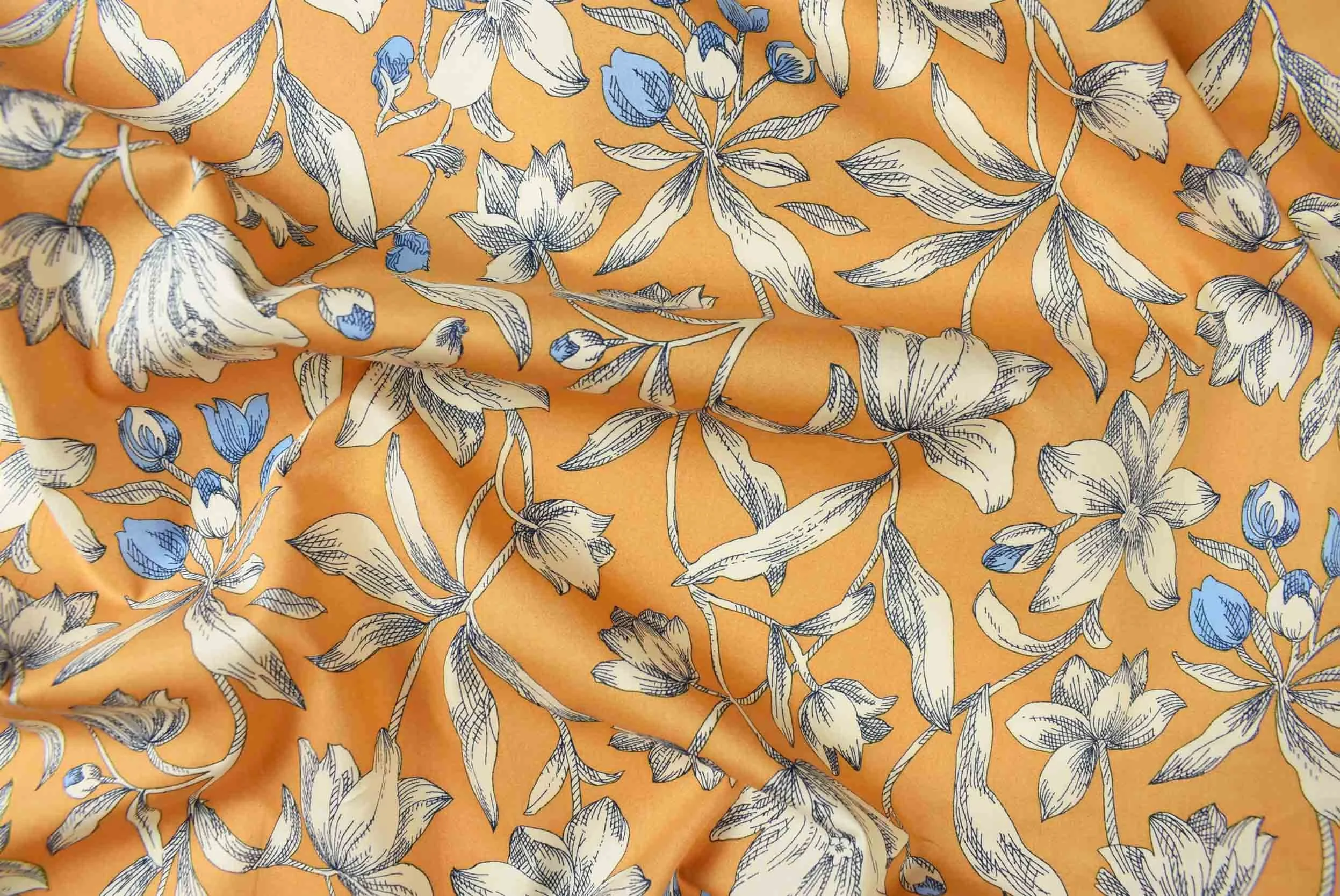 storrs london dress fabric wimpole orange