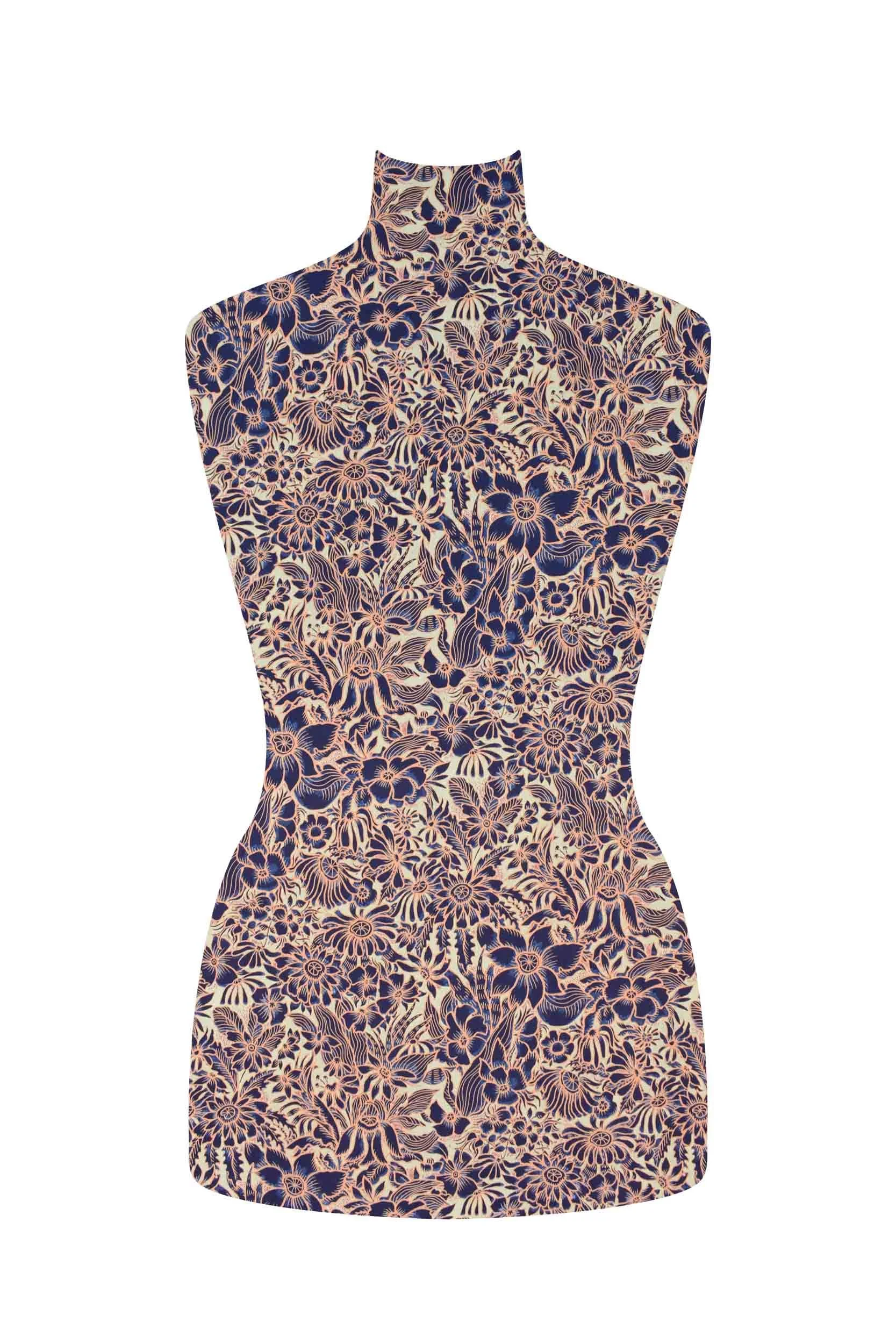 storrs london wigmore navy and peach