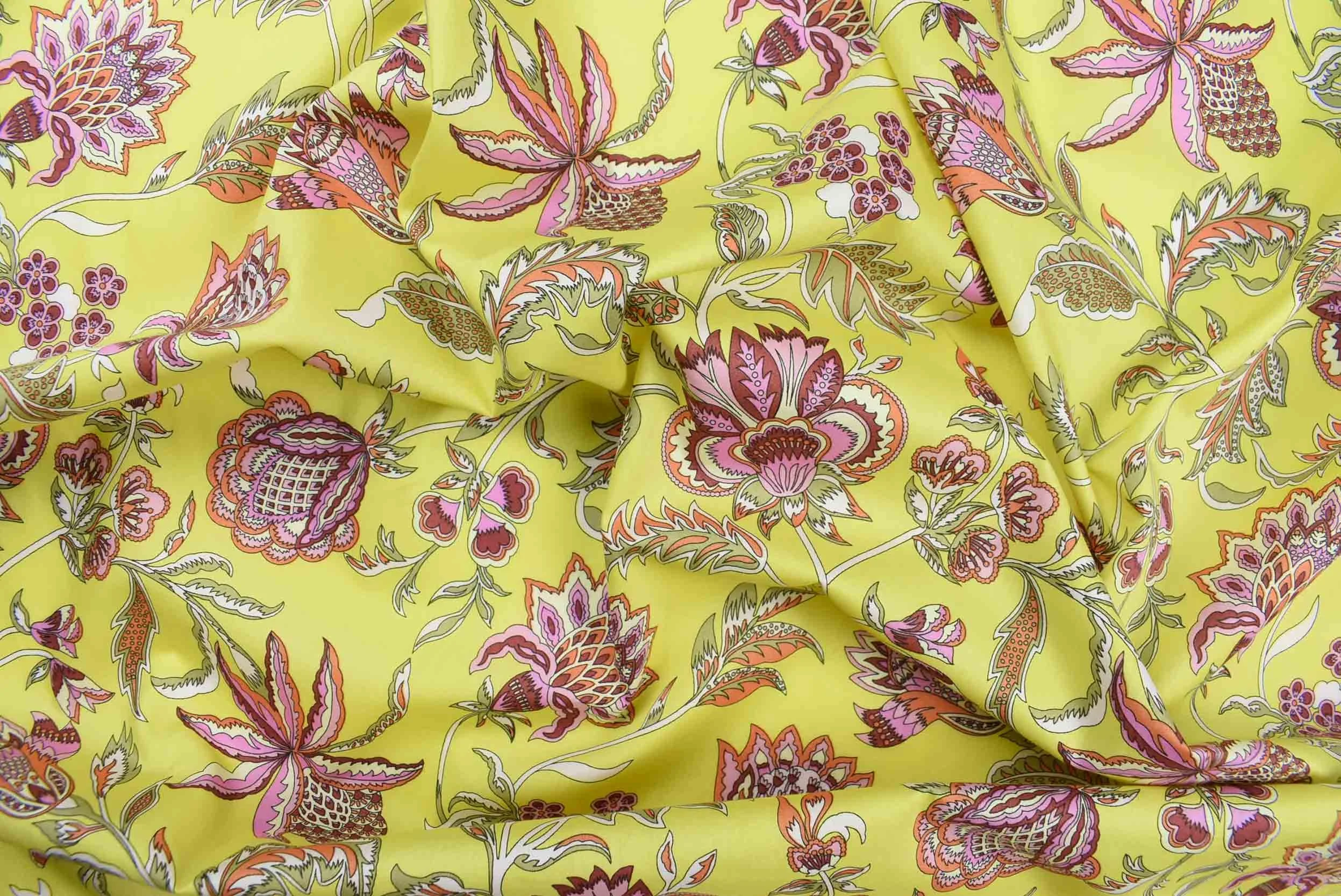 storrs london dress fabric enrico yellow