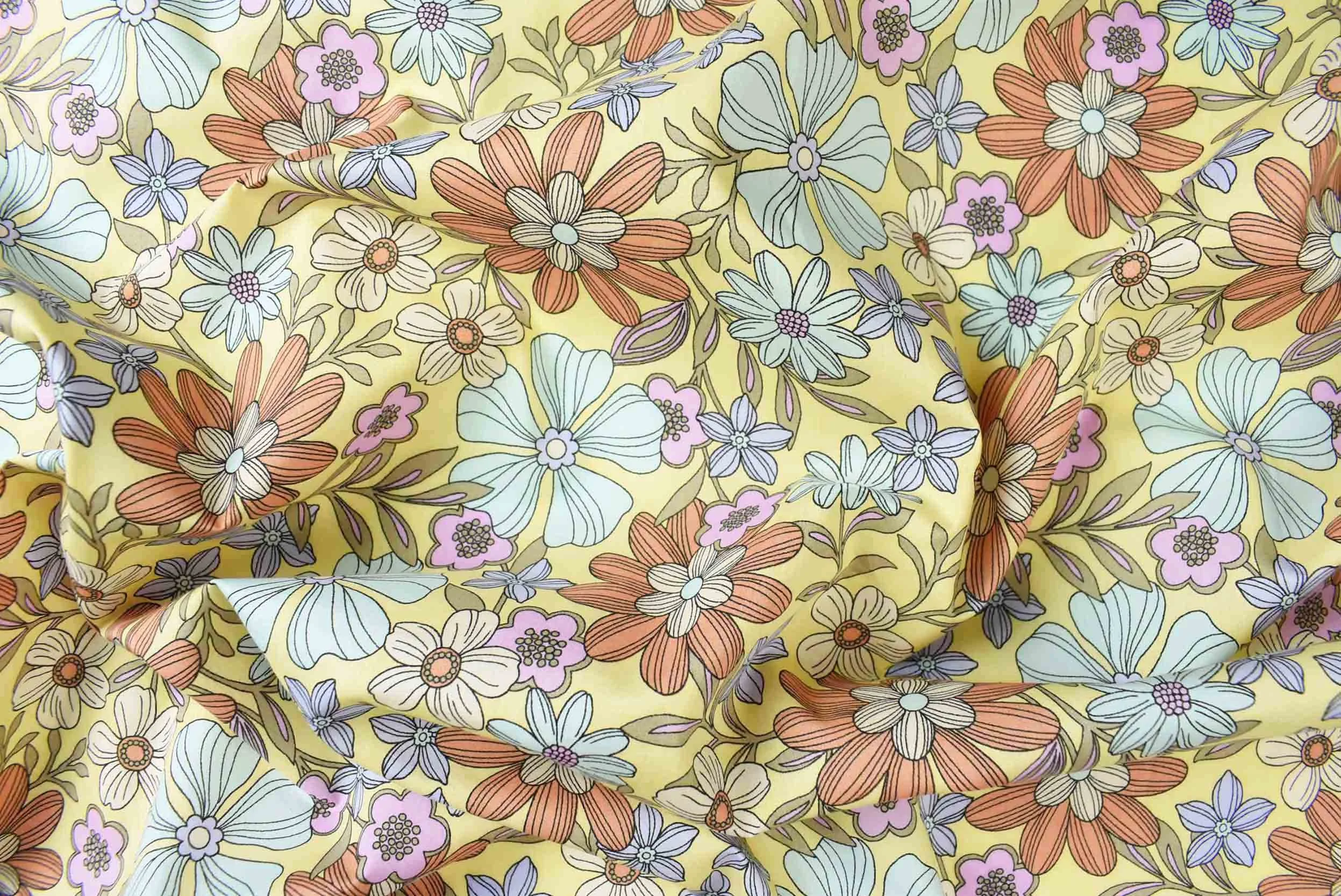 storrs london dress fabric penrose lemon
