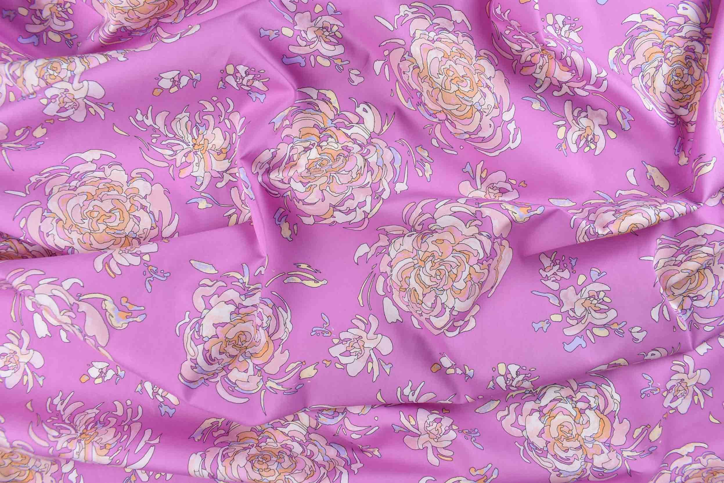 cassis pink storrs london dress fabric