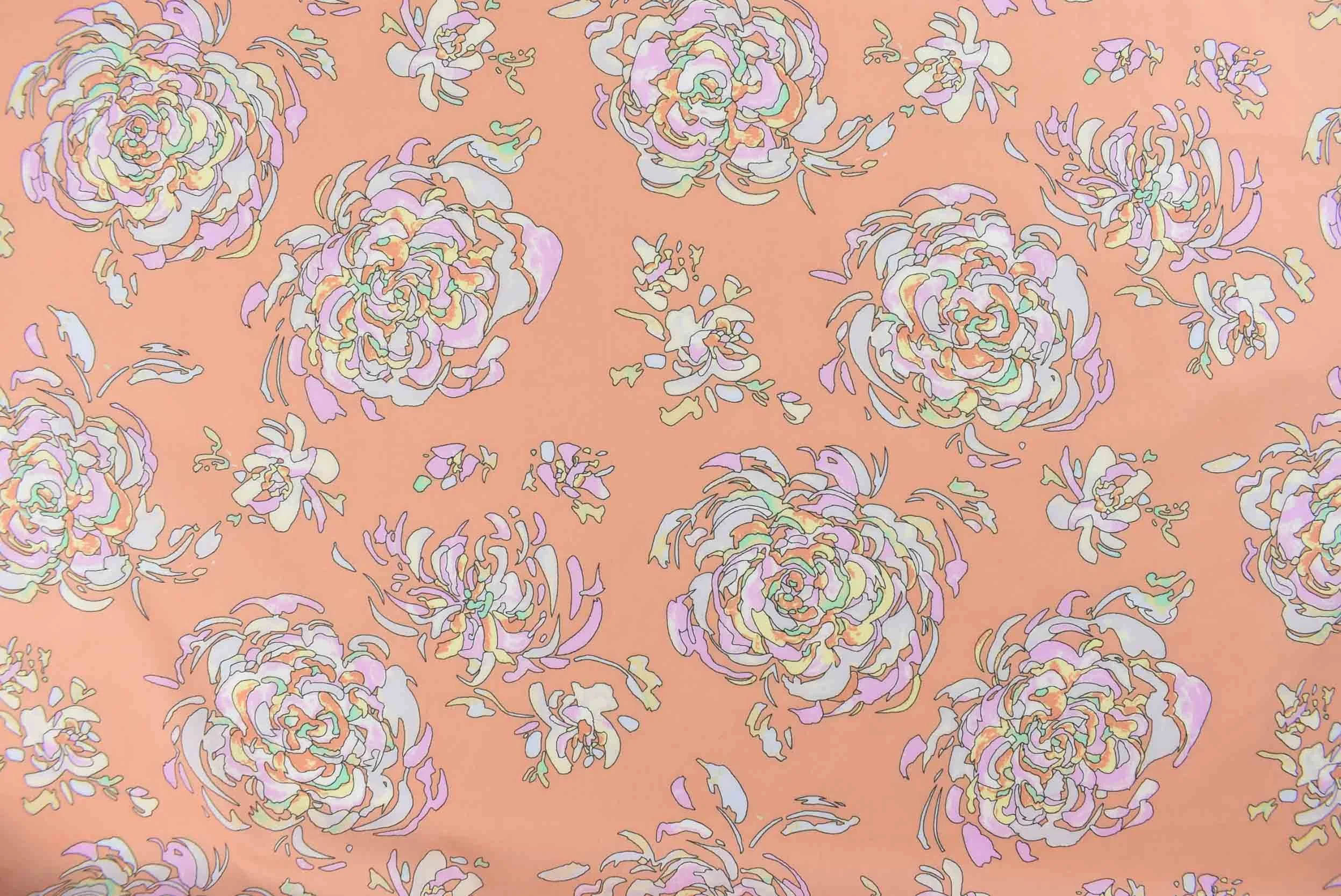 storrs london peach dress fabric - cassis