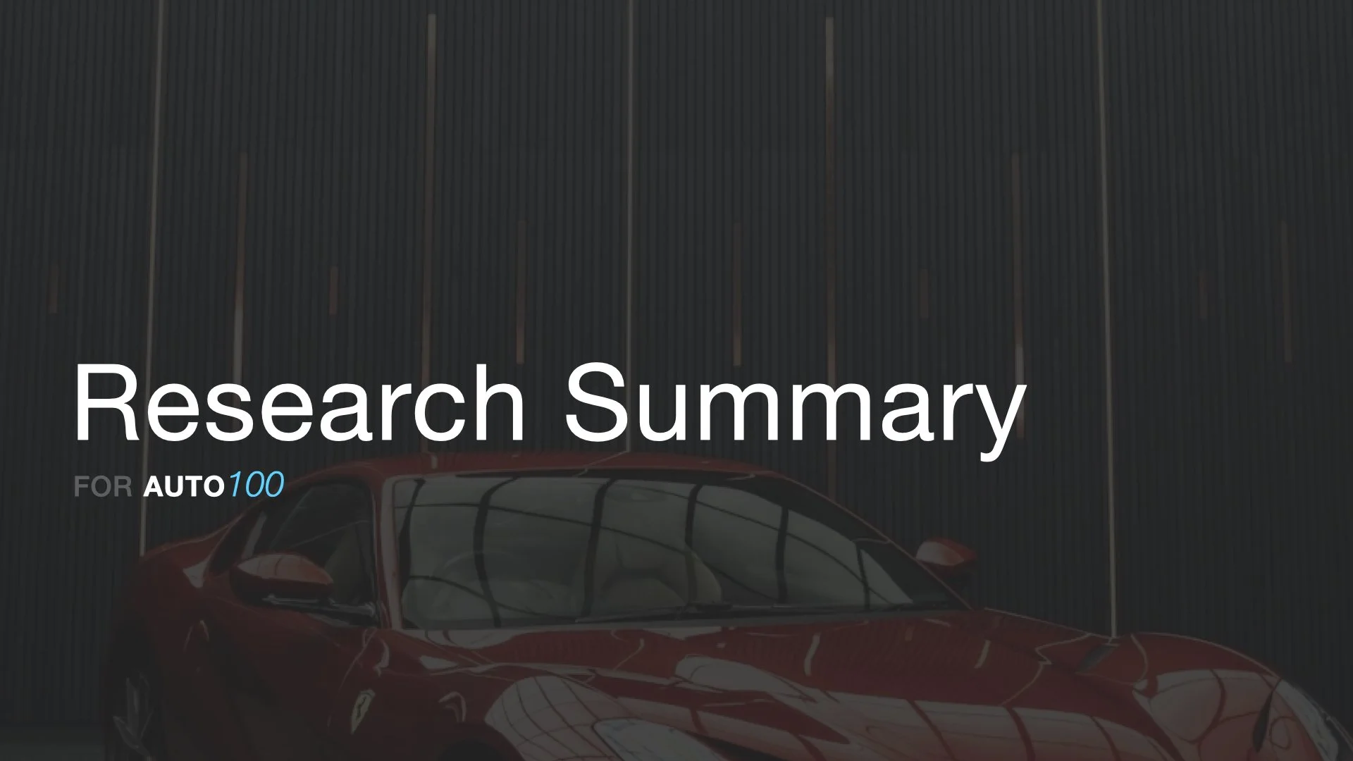 Research Summary