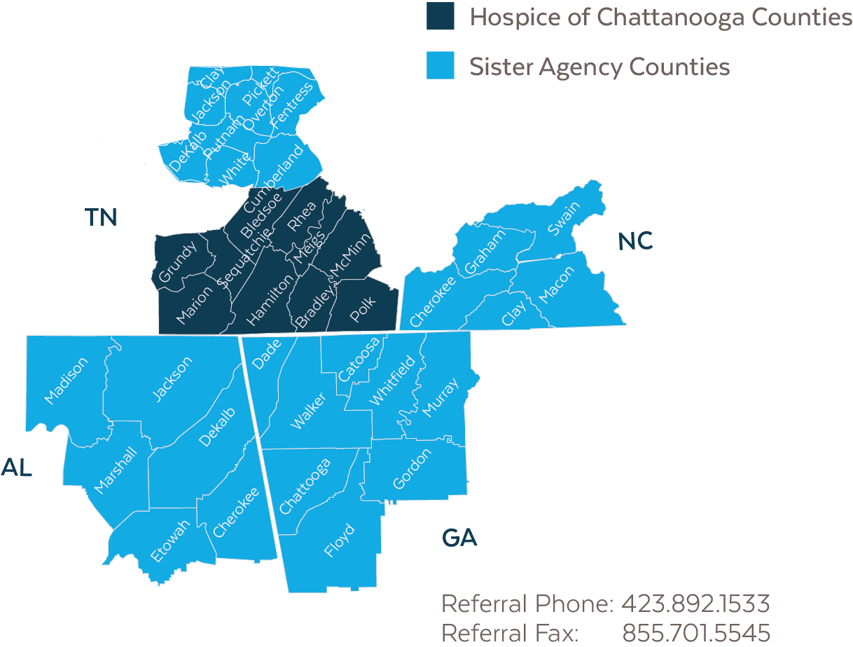 Locations — Hospice of Chattanooga