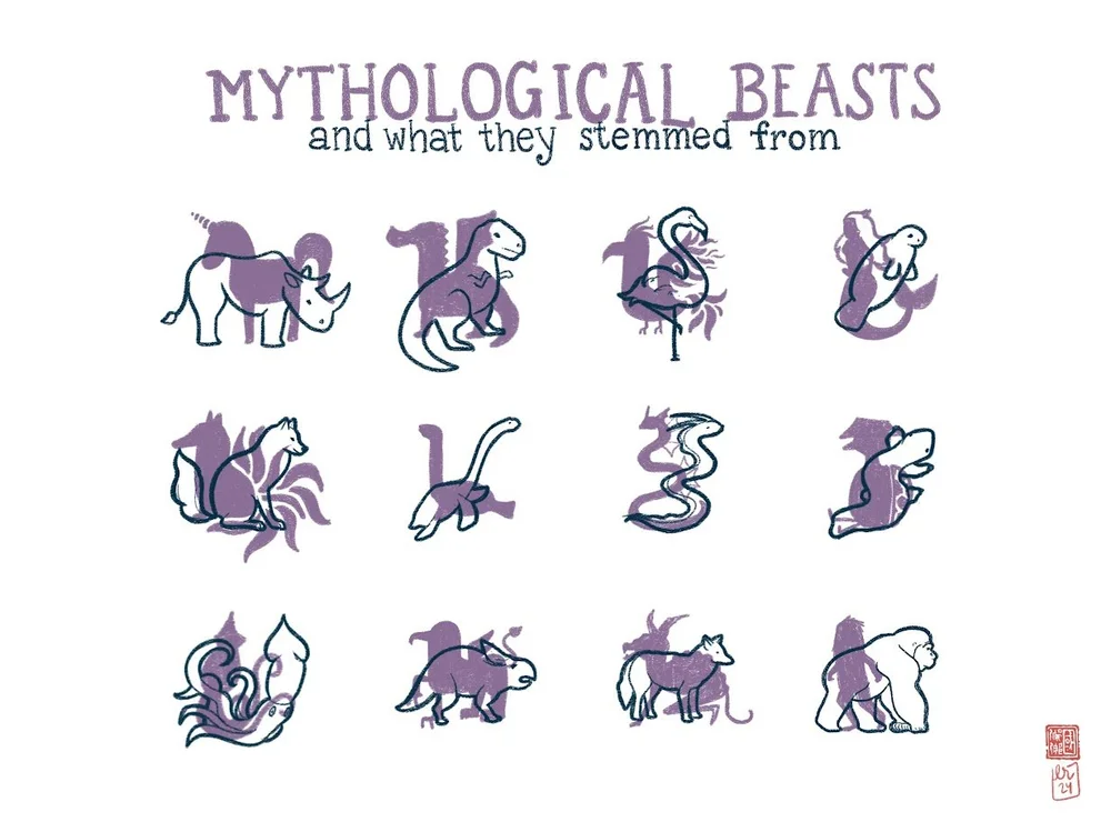 Mythological Beasts Icons — Lydia Reagan