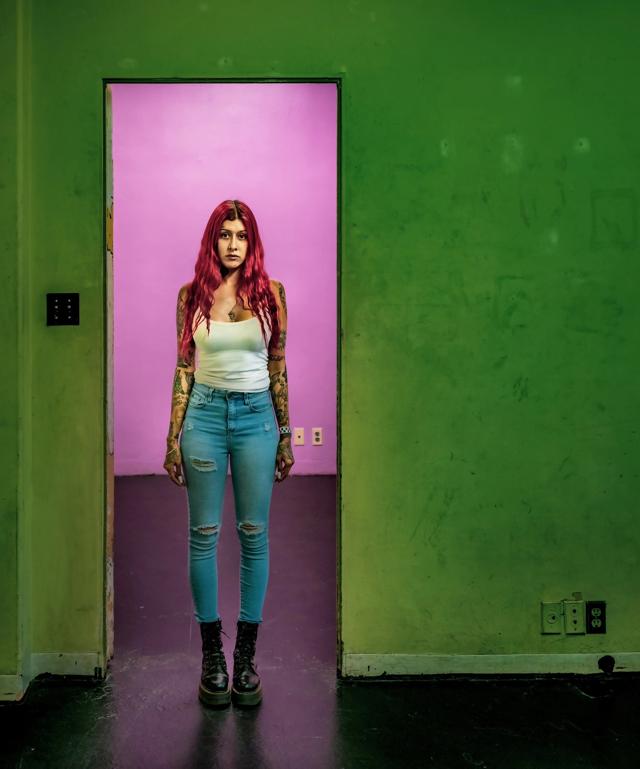 The Girl with red Hair-Hollywood carnies 