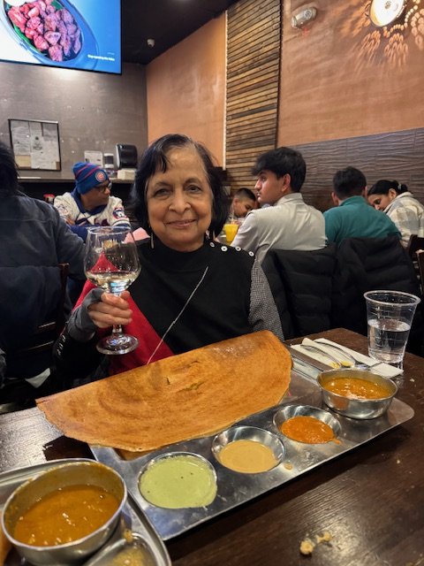 An immigrant settled in her world