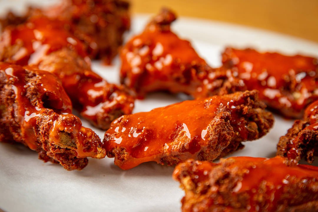 Hot, Buffalo or BBQ Wings