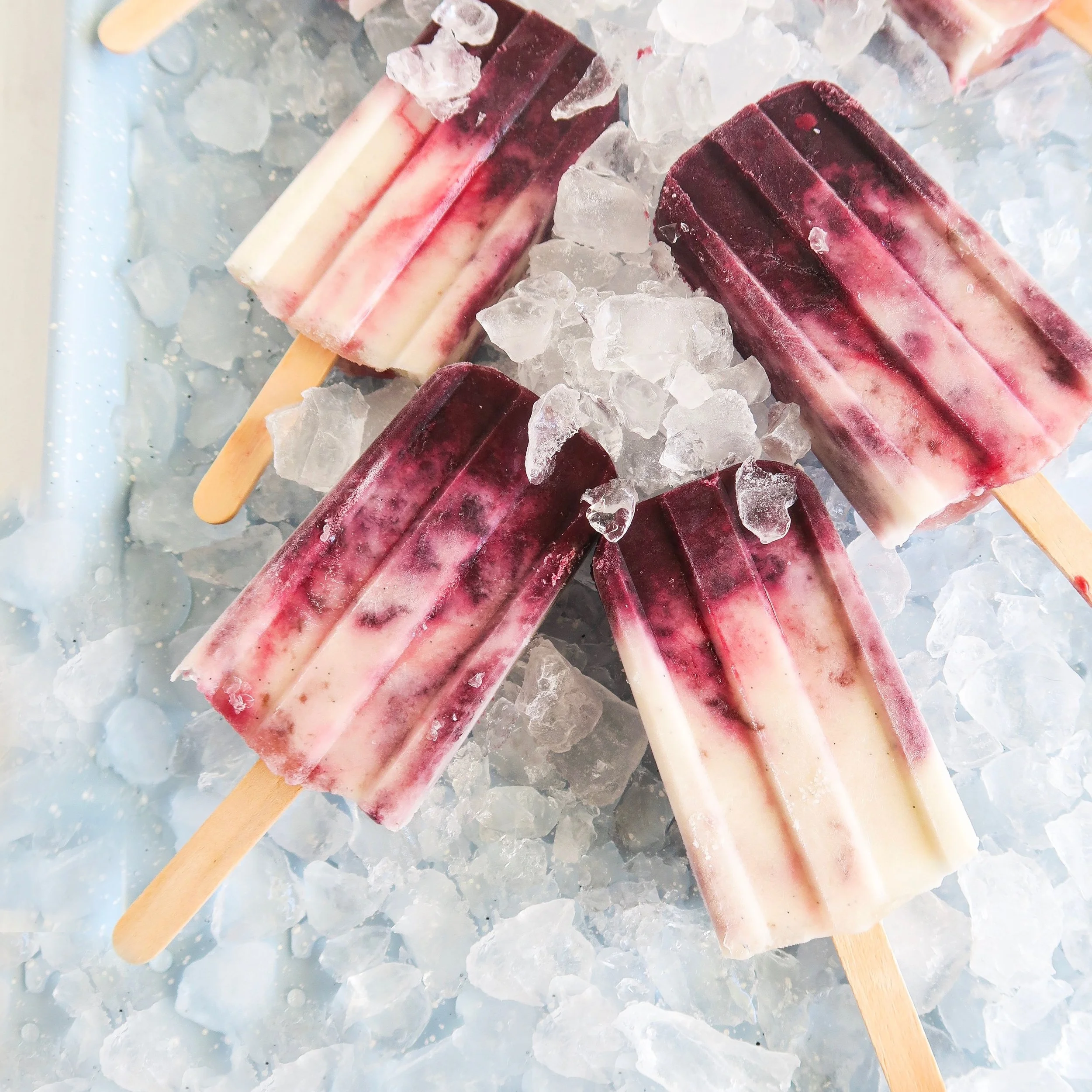 Roasted Cherry Amaretto Creamsicles