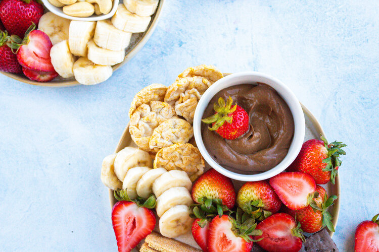 High Protein Chocolate Fruit Dip — What's for Meal Prep