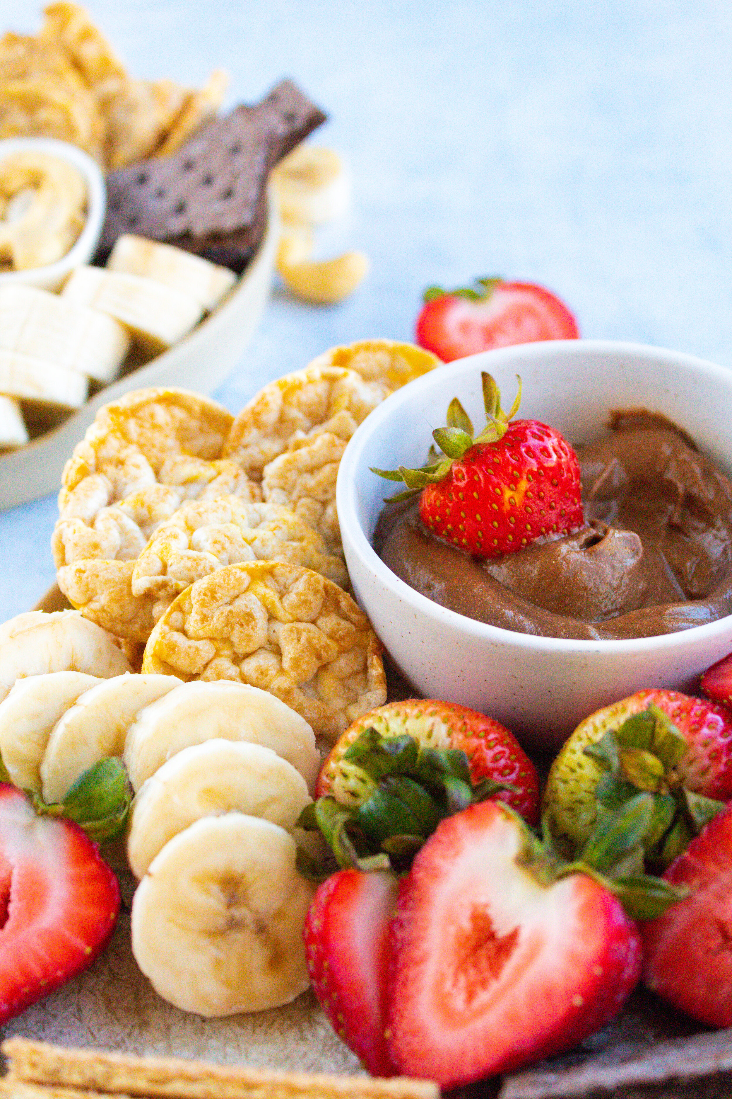 High Protein Chocolate Fruit Dip — What's for Meal Prep