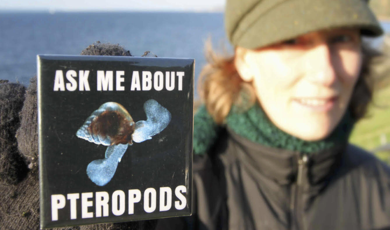  Pteropods (a small swimming mollusk): Meg’s first ocean acidification outreach campaign. 