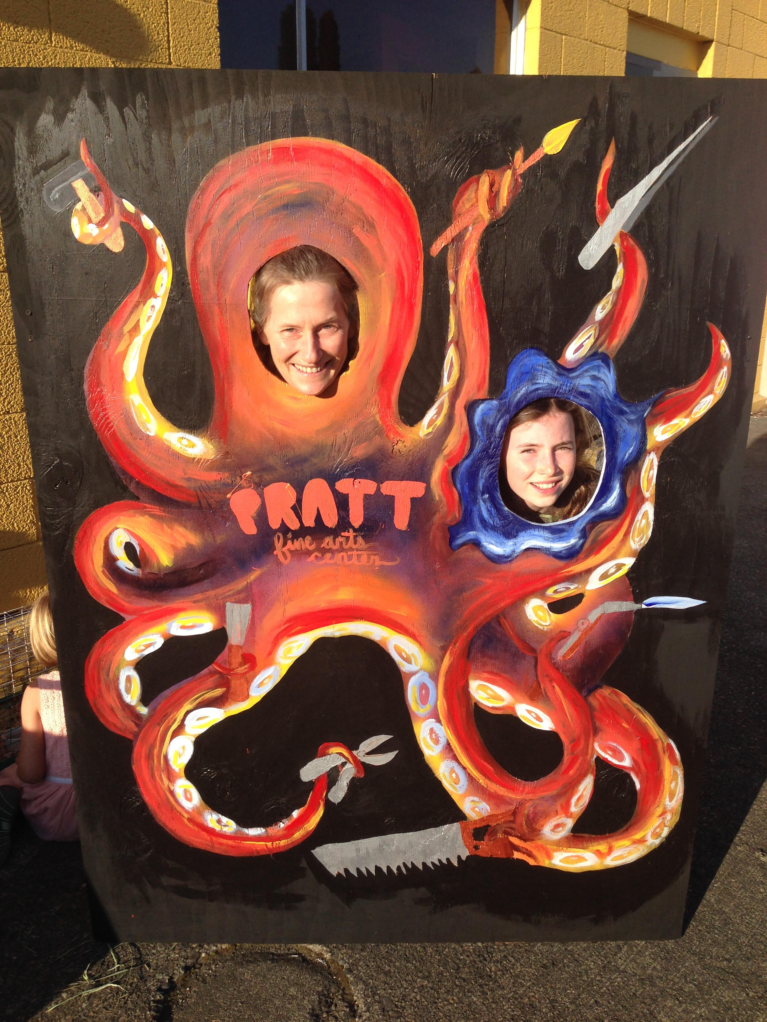  Meg as an octopus (with daughter Isla). 