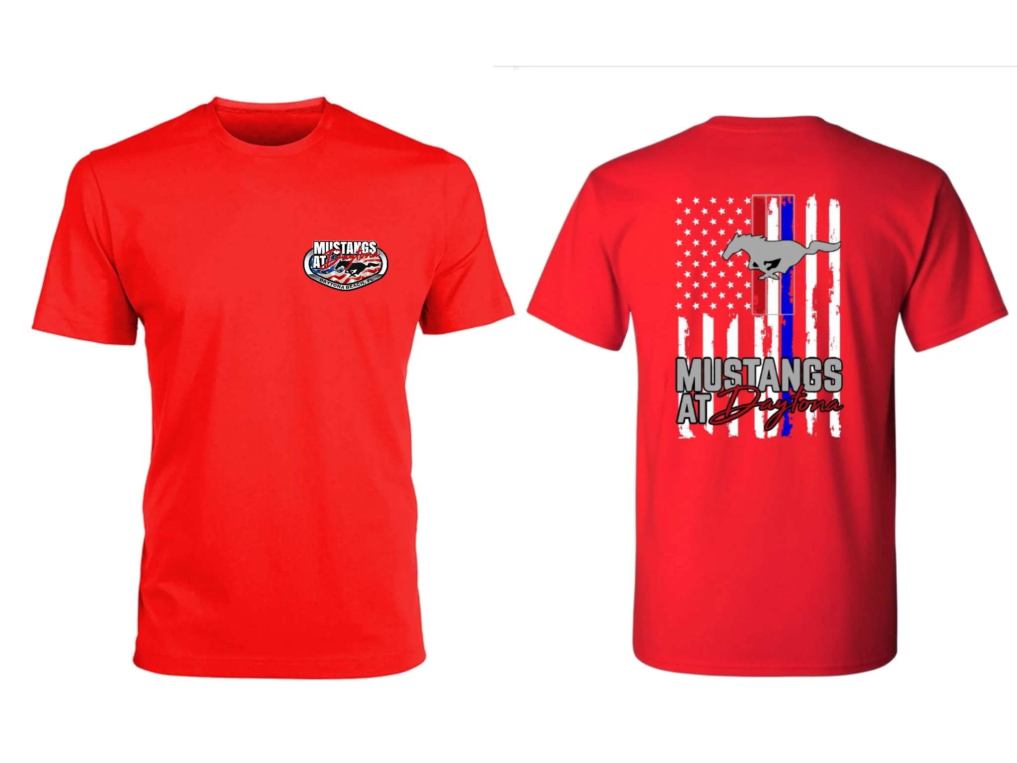 OFFICIAL MUSTANGS AT DAYTONA BLUE LINE SPECIAL RED EDITION