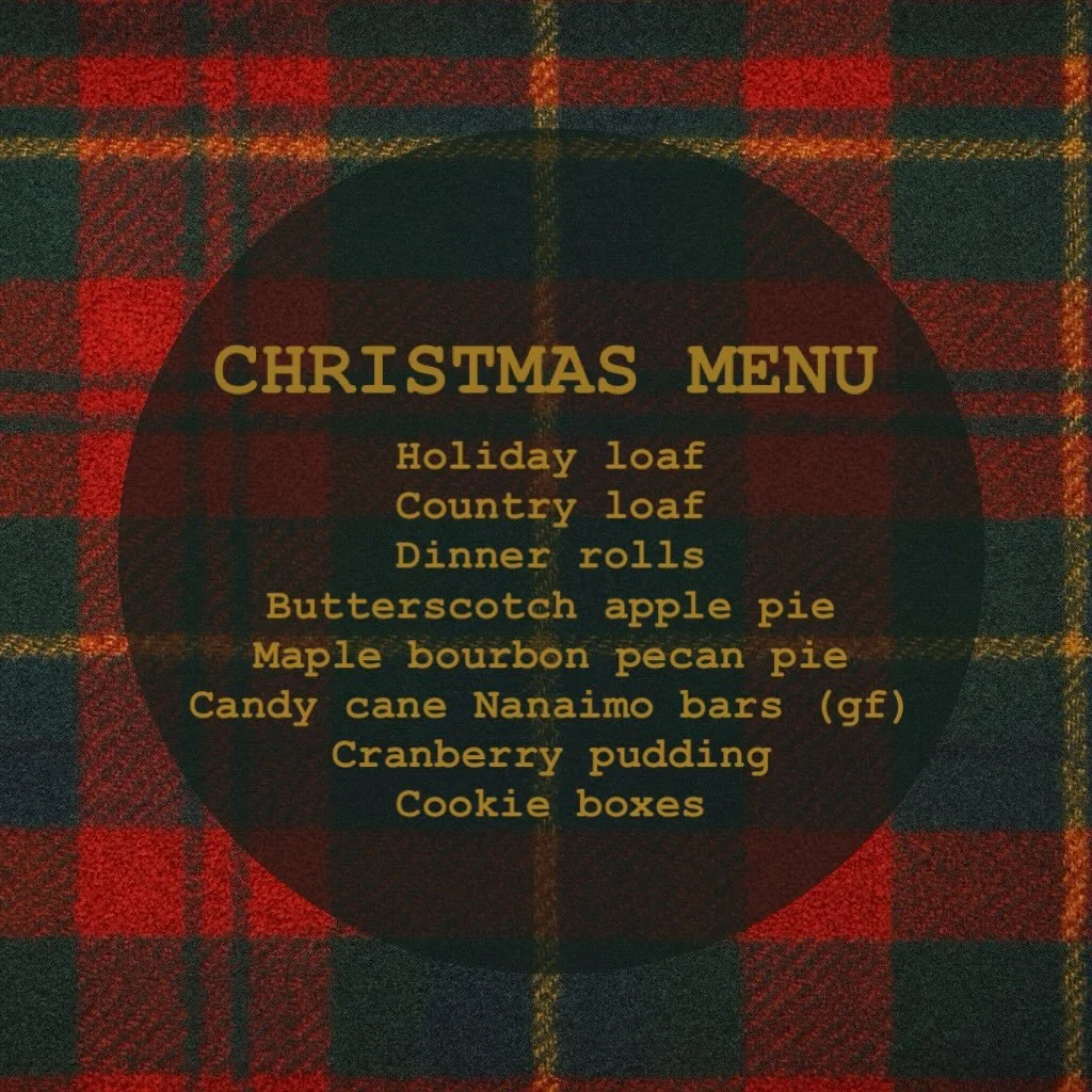 Preorders for Christmas baking are open online and in store! Link in bio for more information and order form.