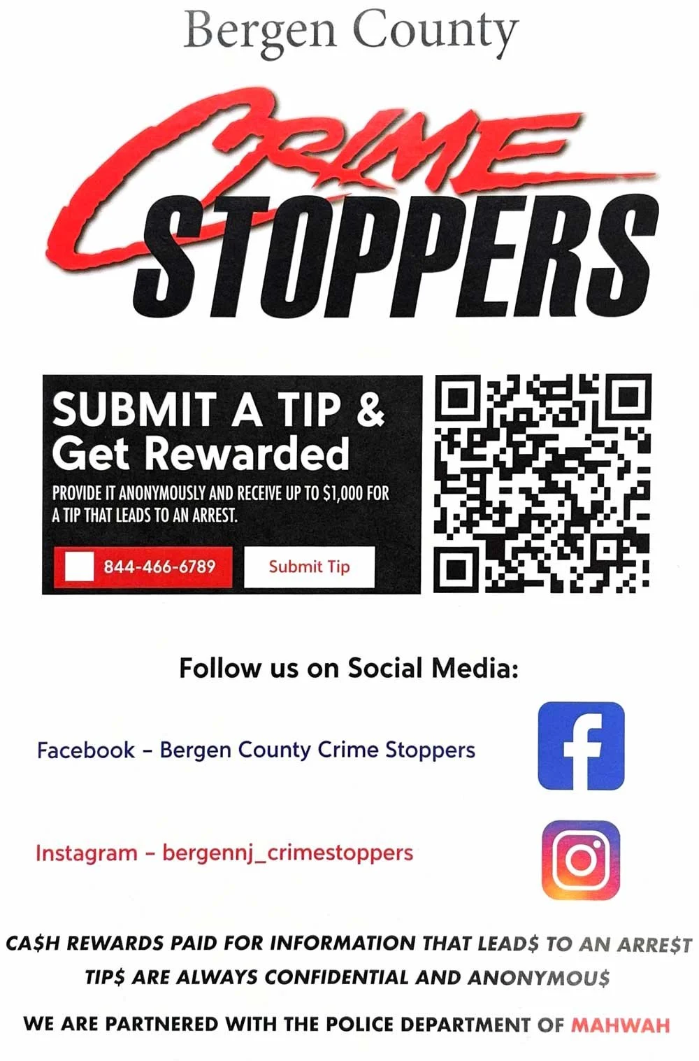 Help Keep Mahwah Safe: A Guide to Bergen County Crime Stoppers