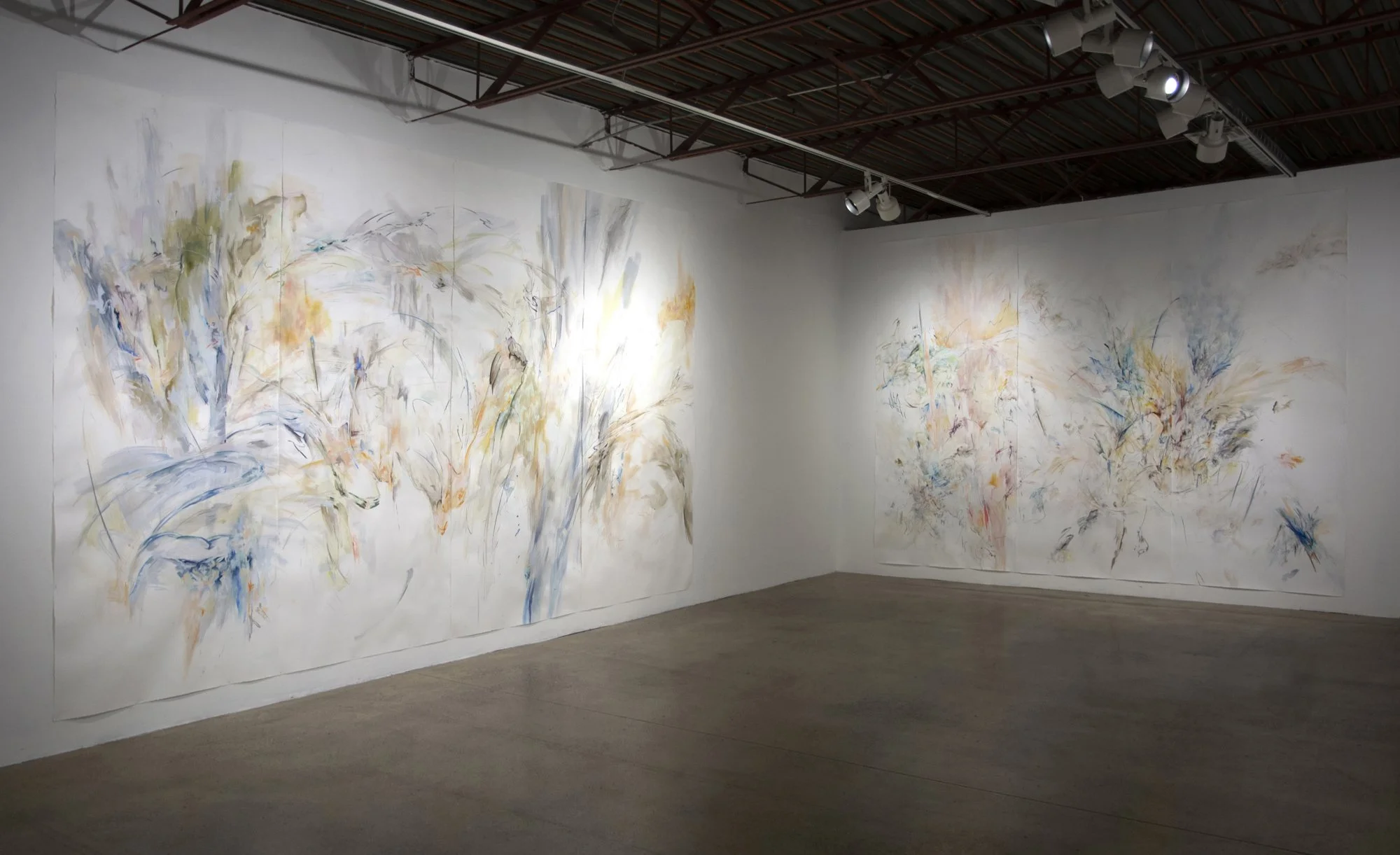   Ebb and Flow , MFA thesis exhibition at AKA Artist-Run (Saskatoon), installation view, August 2021 