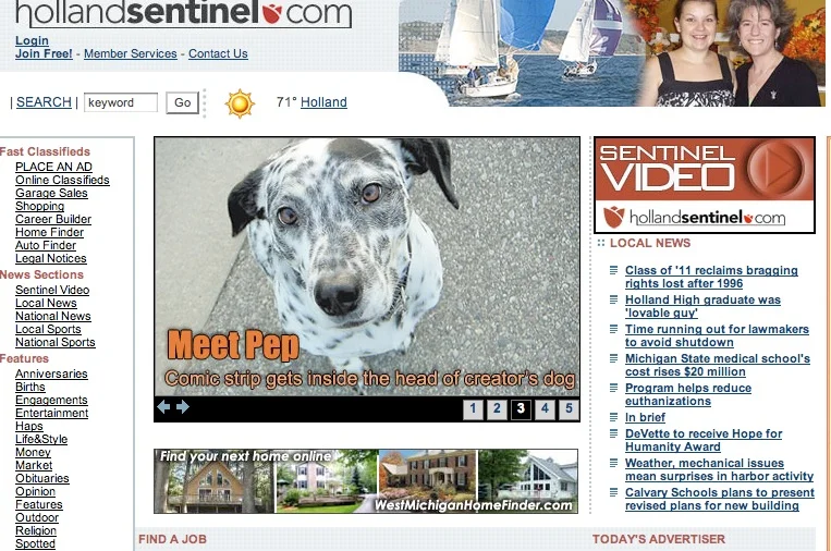 WHEN PEP! WAS FEATURED IN THE HOLLAND SENTINEL