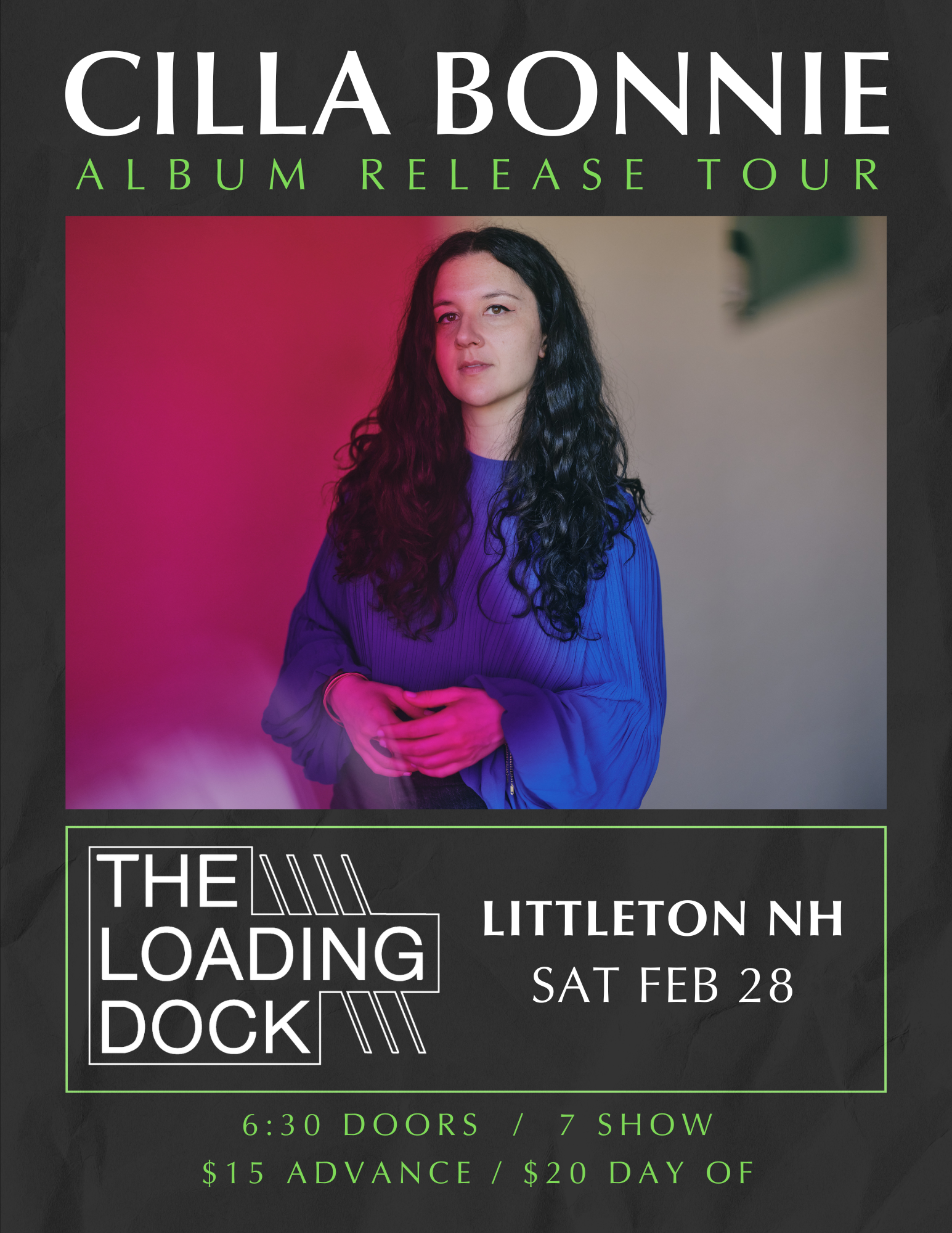 2/28 Album Release show at Loading Dock!