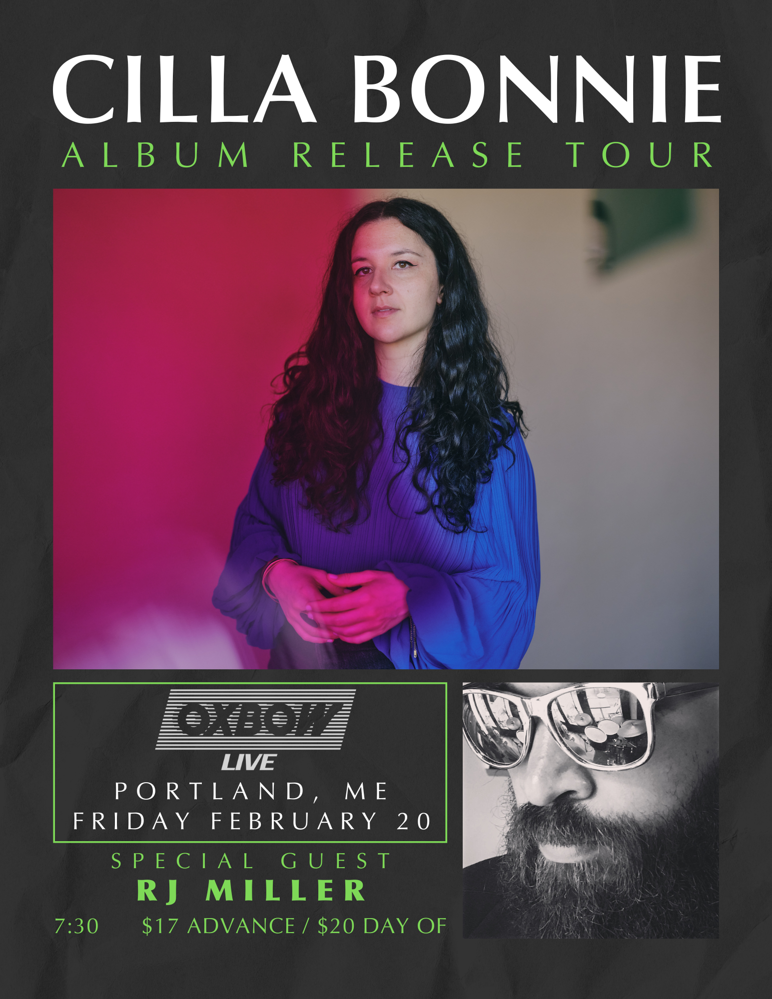 2/20 Album Release party @ Oxbow
