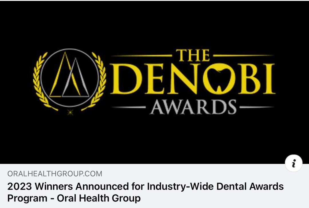 ...and the Dr. Lou Shuman Denobi Pinnacle Achievement Award goes to Dr. Cindy Roark of Sage Dental! Congratulations to the 2023 Denobi Award Winners who were recognized at the red-carpet last month in Dallas! Save the date for the next gala on March 