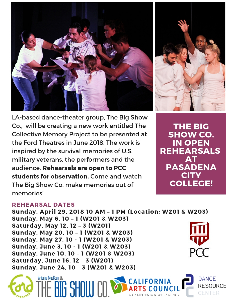 Open Rehearsals @ Pasadena City College