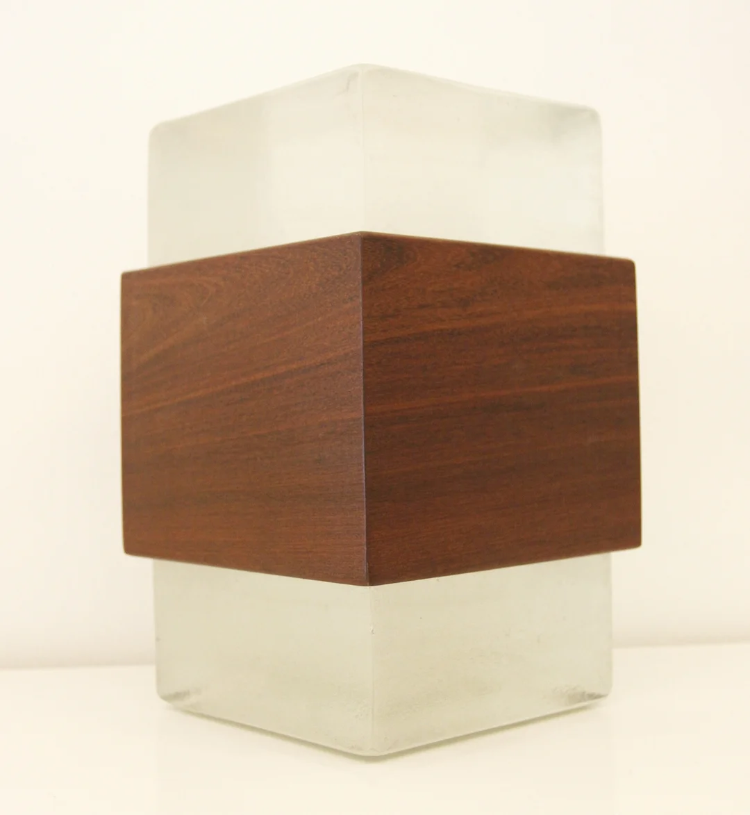 floating wood urn #1